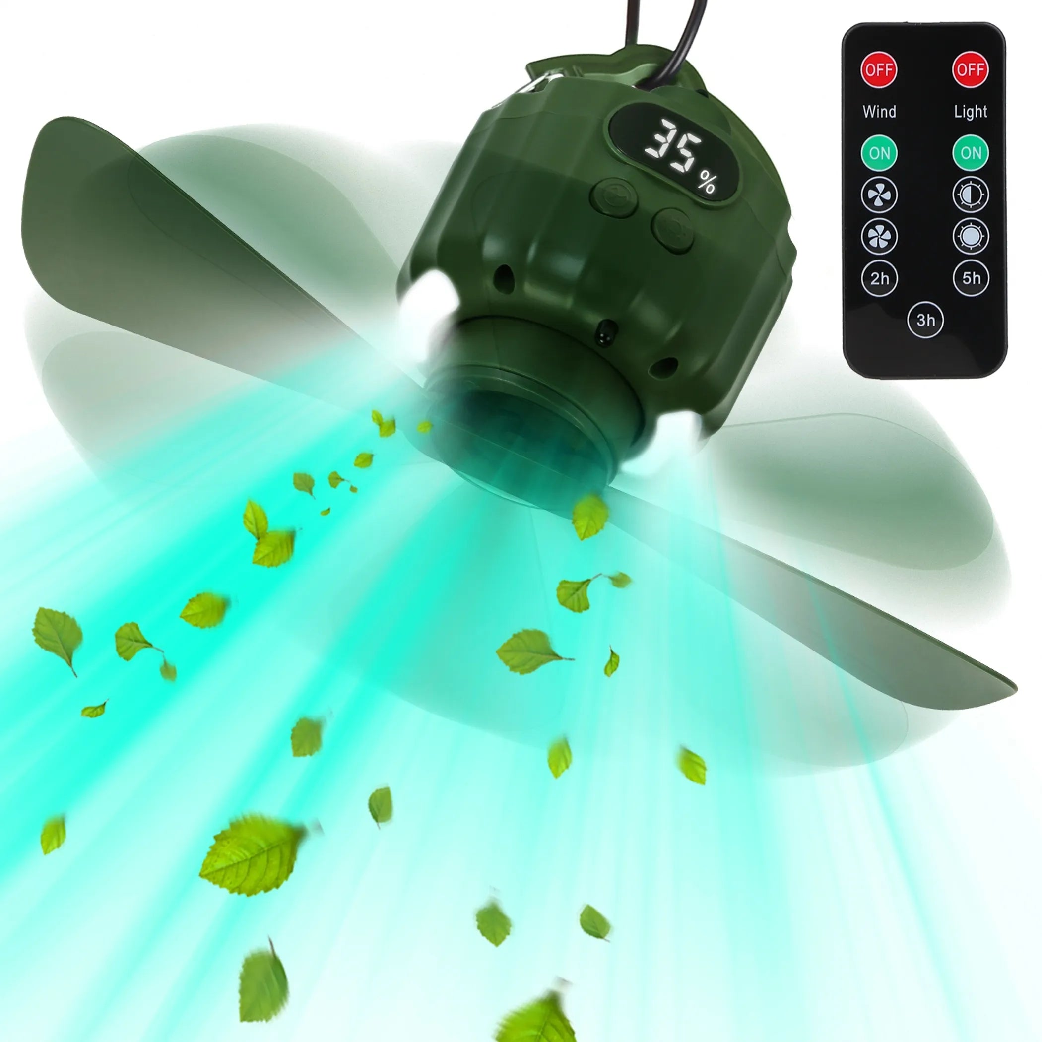 Portable Camping Ceiling LED Fan - Energize Trek