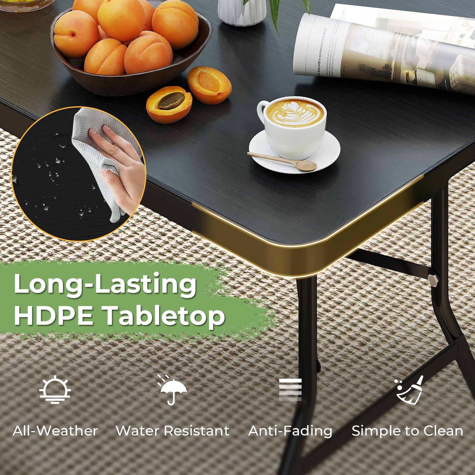 Portable Folding Camping Table with Carrying Handle - Energize Trek