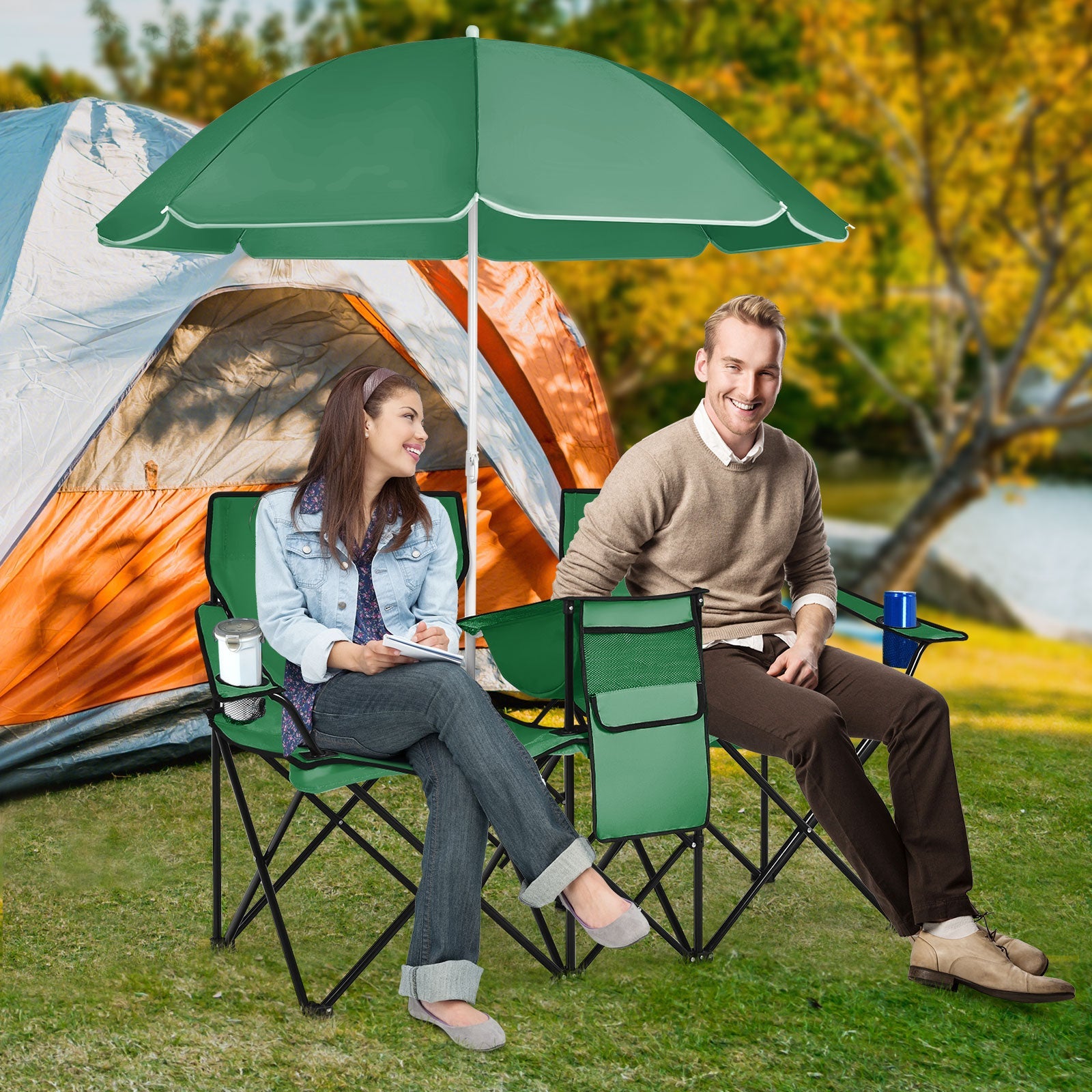 Portable Folding Picnic Double Chair - Energize Trek