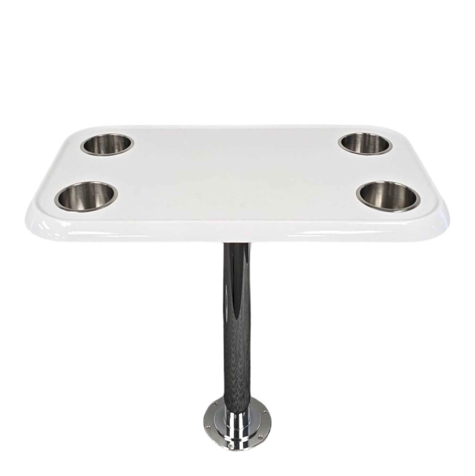 RV Side Tables | RV End Tables - Table Set - 6" Flush Mount Floor Plate / Anti Wobble, Cocktail Design (6 colors) - Energize Trek