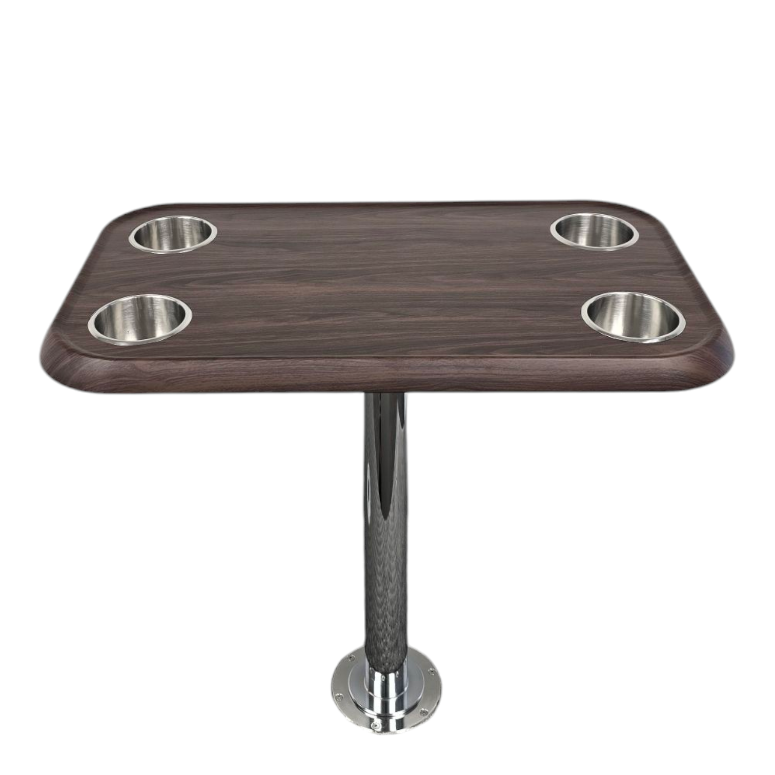 RV Side Tables | RV End Tables - Table Set - 6" Flush Mount Floor Plate / Anti Wobble, Cocktail Design (6 colors) - Energize Trek