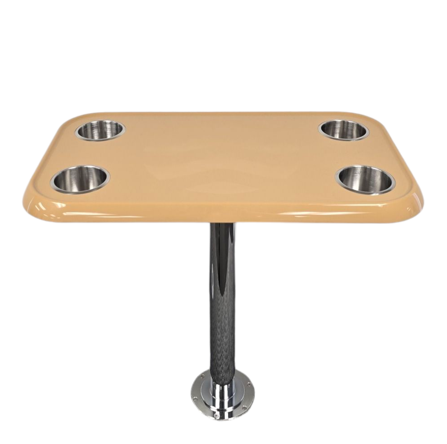 RV Side Tables | RV End Tables - Table Set - 6" Flush Mount Floor Plate / Anti Wobble, Cocktail Design (6 colors) - Energize Trek