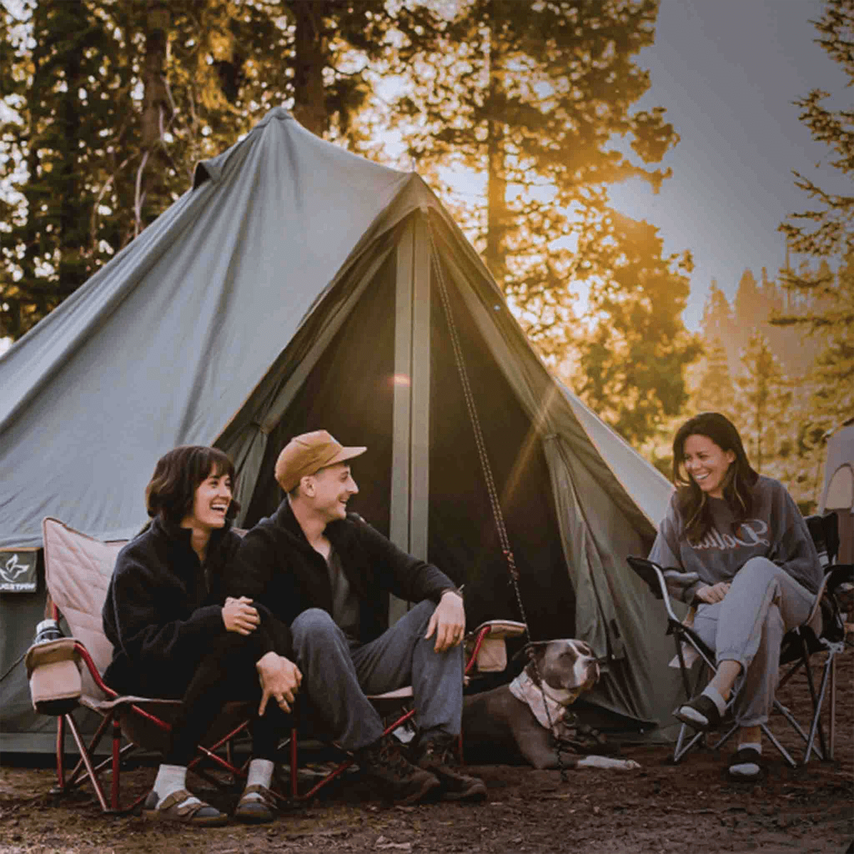 USED - 20' Regatta Bell Tent - Forest Green - Energize Trek