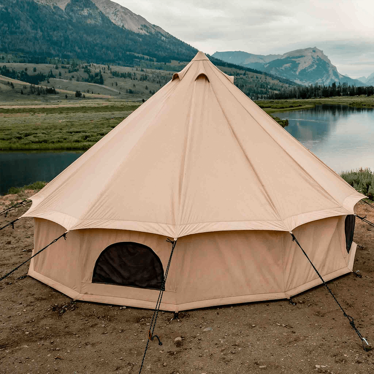 Used - 20' Regatta Bell Tent - Sandstone - Energize Trek