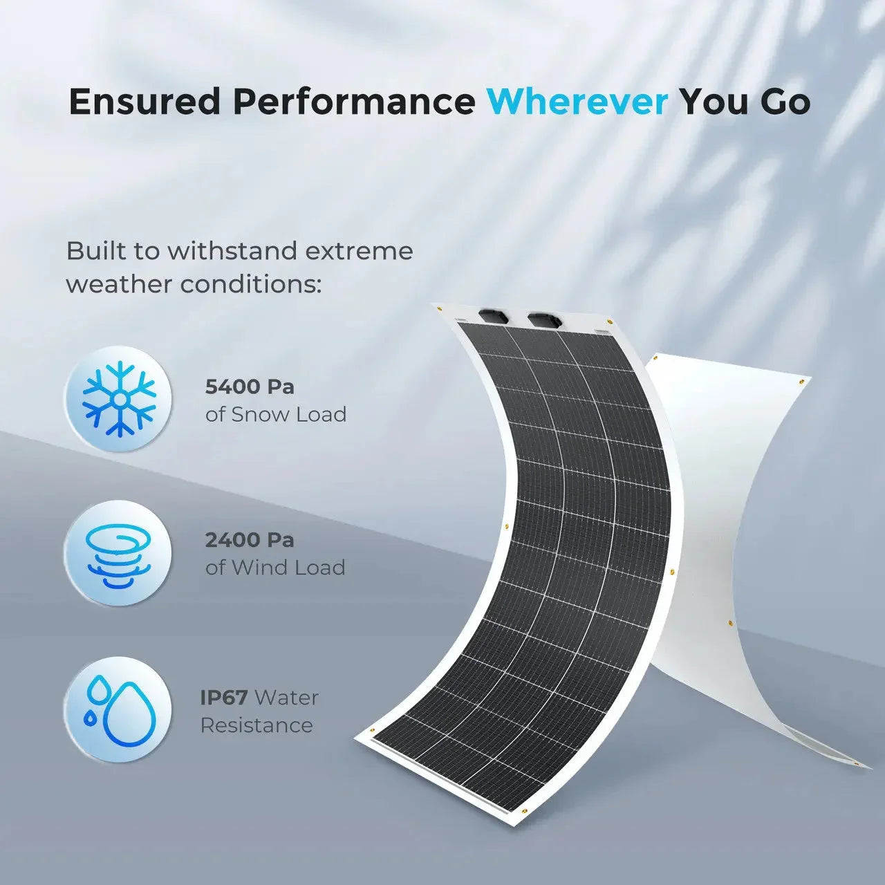 Renogy Flexible 100W 12V Monocrystalline Solar Panel - Energize Trek