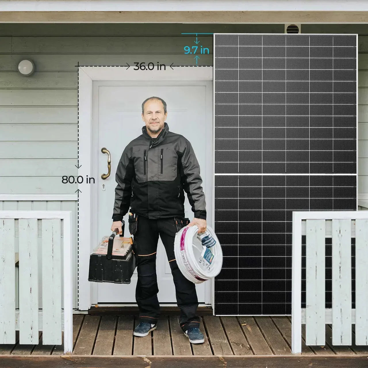 Renogy N-Type Bifacial 2PCS 590W Monocrystalline Solar Panel - Energize Trek