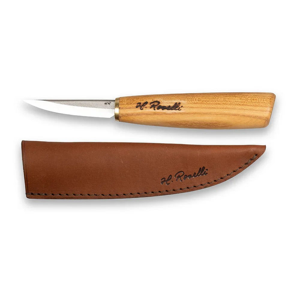 Roselli R113D The Carving Knife (Short Blade)- Red Elm - Energize Trek