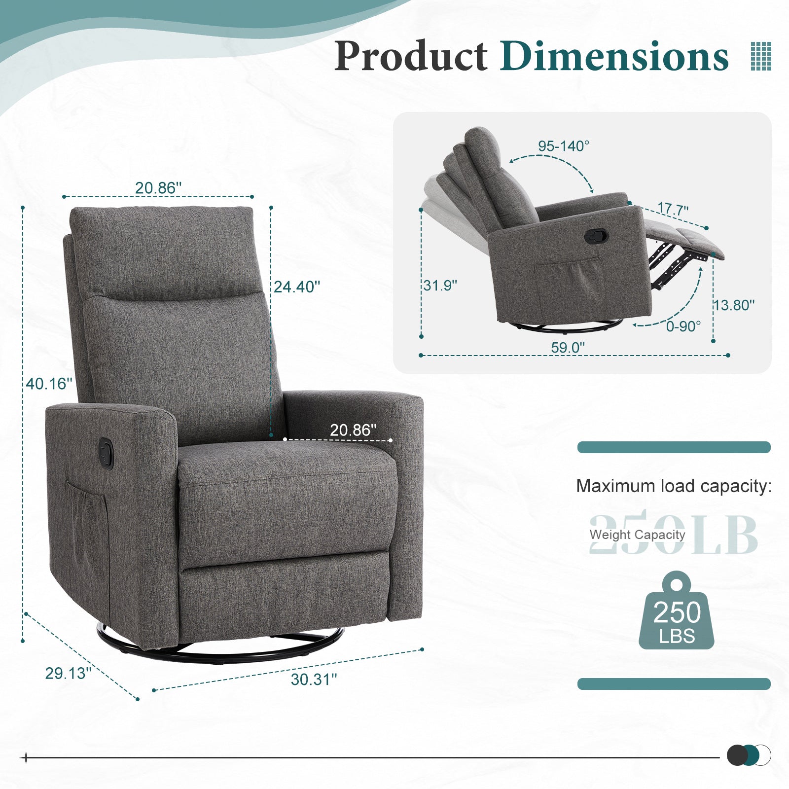 Rotating Lounge Chair - Energize Trek