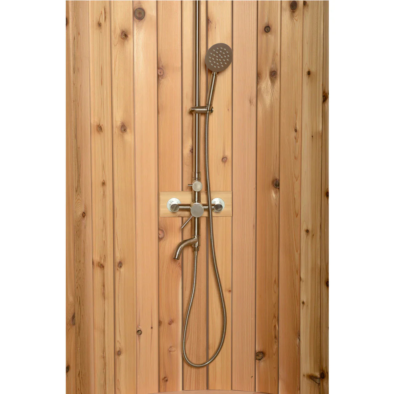 SAUNA EVOLUTION® Curved Rinse Outdoor Shower - Energize Trek