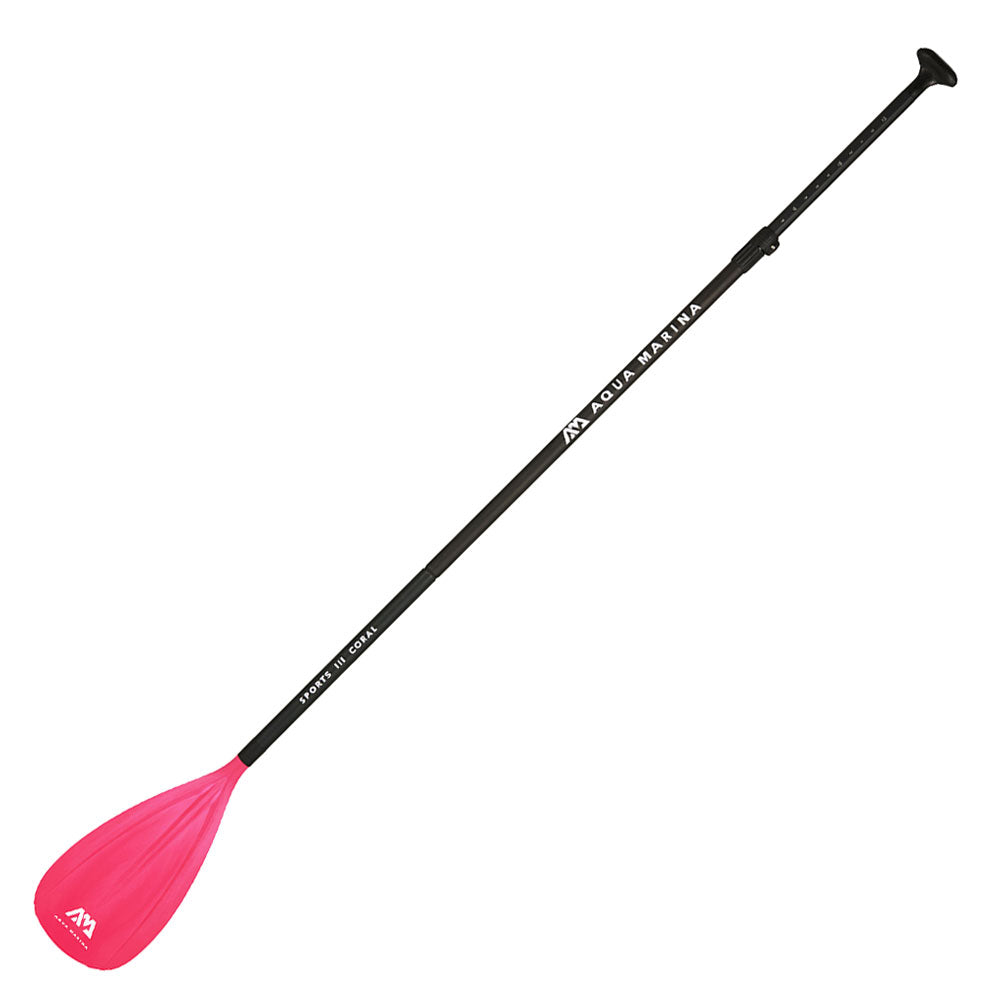 SPORTS III CORAL Adjustable Aluminum iSUP Paddle (CORAL Exclusive) - Energize Trek