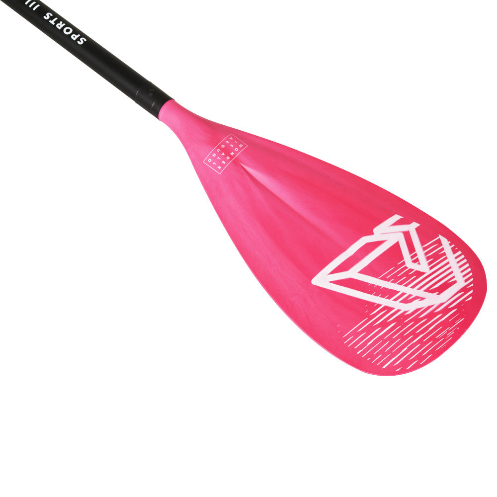 SPORTS III CORAL Adjustable Aluminum iSUP Paddle (CORAL Exclusive) - Energize Trek