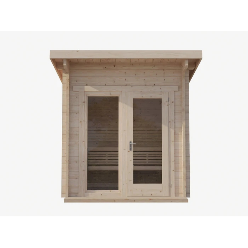 SAUNA EVOLUTION® Garden Series Outdoor Cabin Sauna Fits Up to 6 People Cabin 05 - Energize Trek
