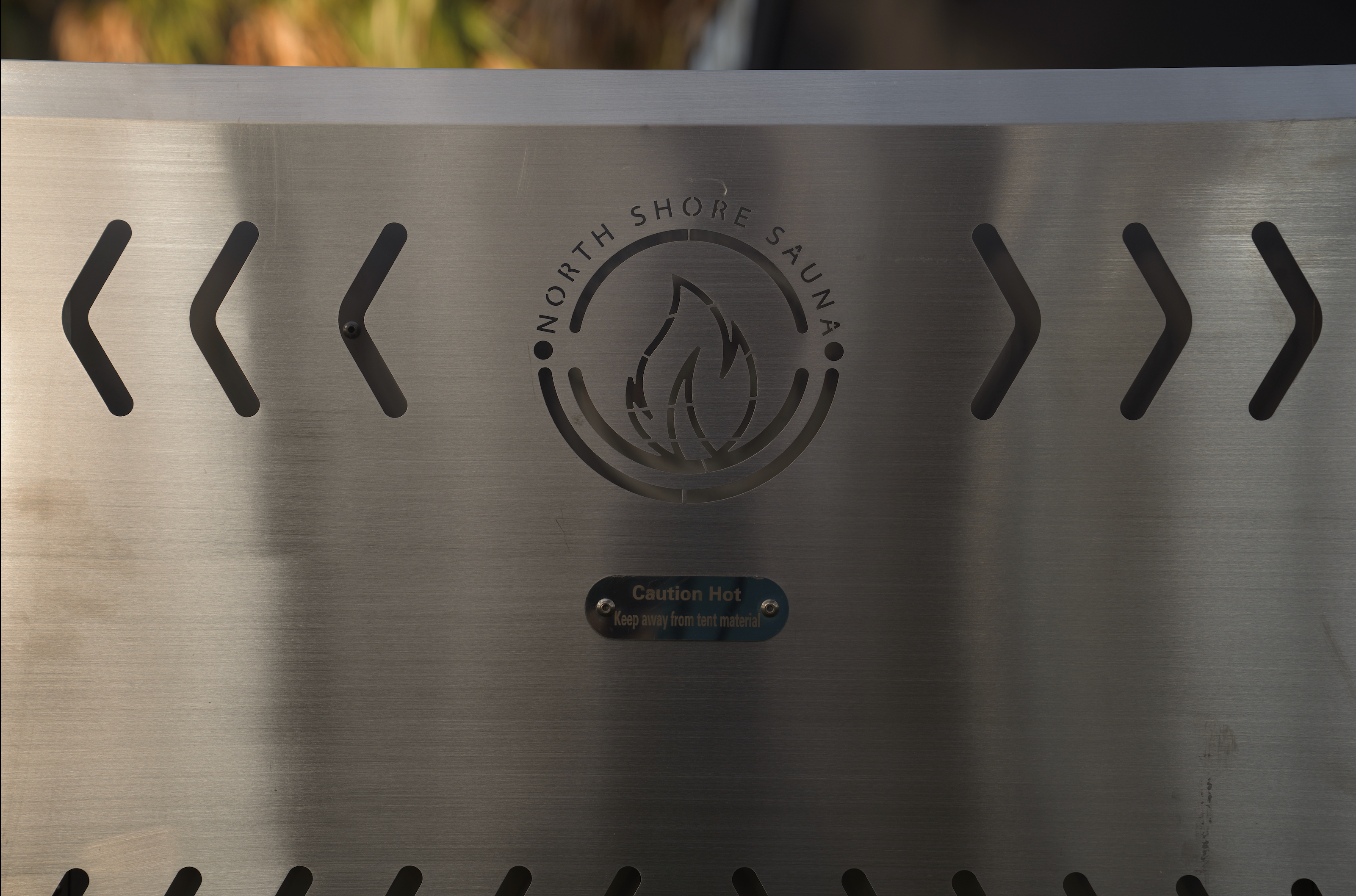 Sauna Tent Wood Stove | Portable | Brushed Stainless - Energize Trek