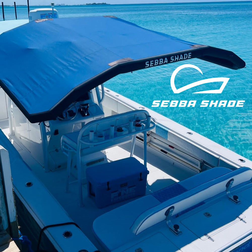 Sebba Shade 8 x 12 ft Blue Sun Shade fBoats 26 SS8X12BLU