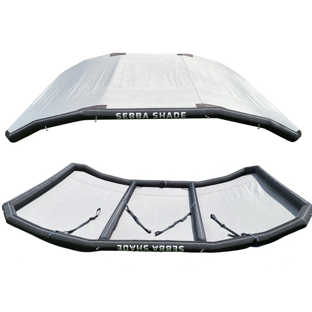 Sebba Shade 8 x 12 ft Grey Sun Shade fBoats 26 SS8X12GRY