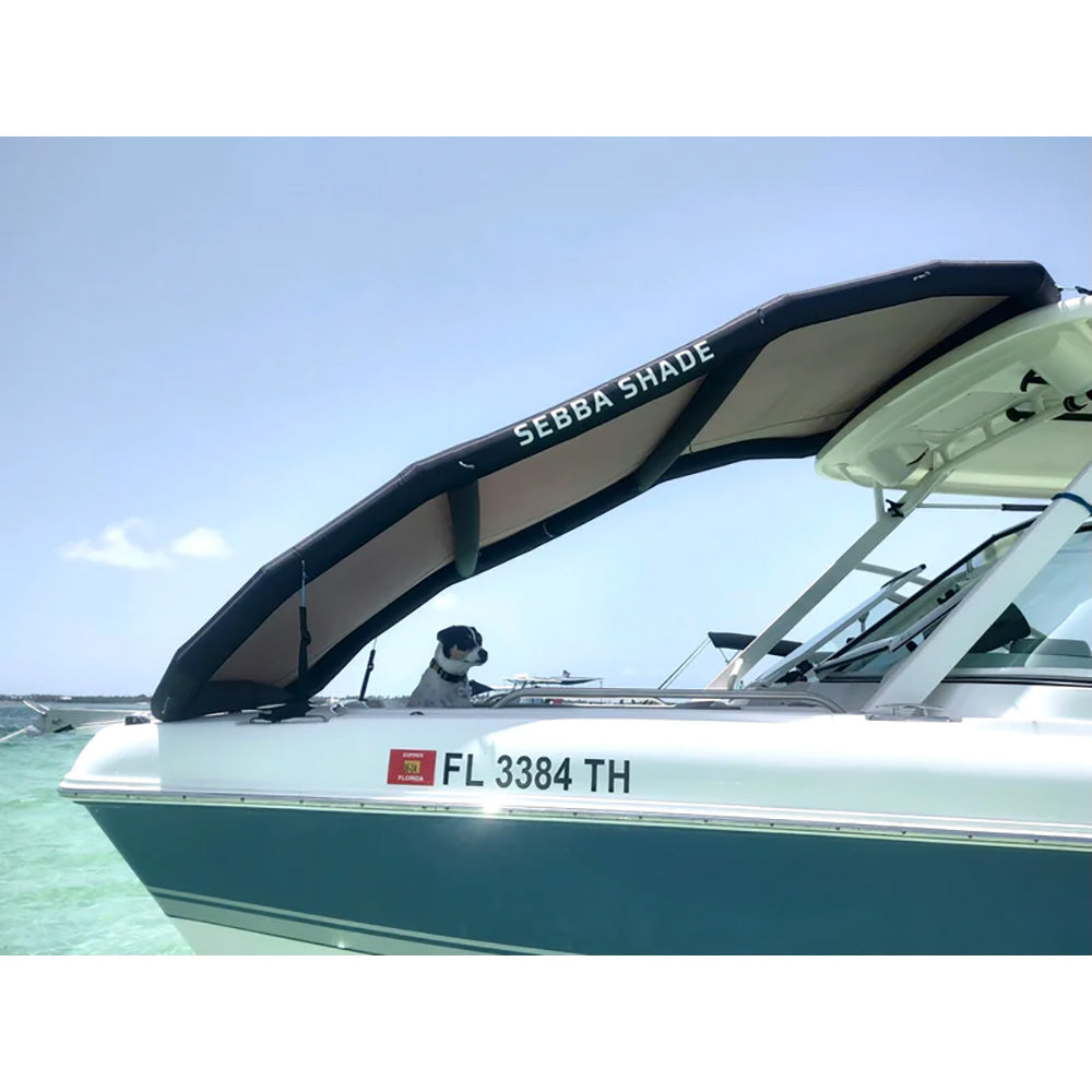 Sebba Shade 8 x 12 ft White Sun Shade fBoats 26 SS8X12WHT