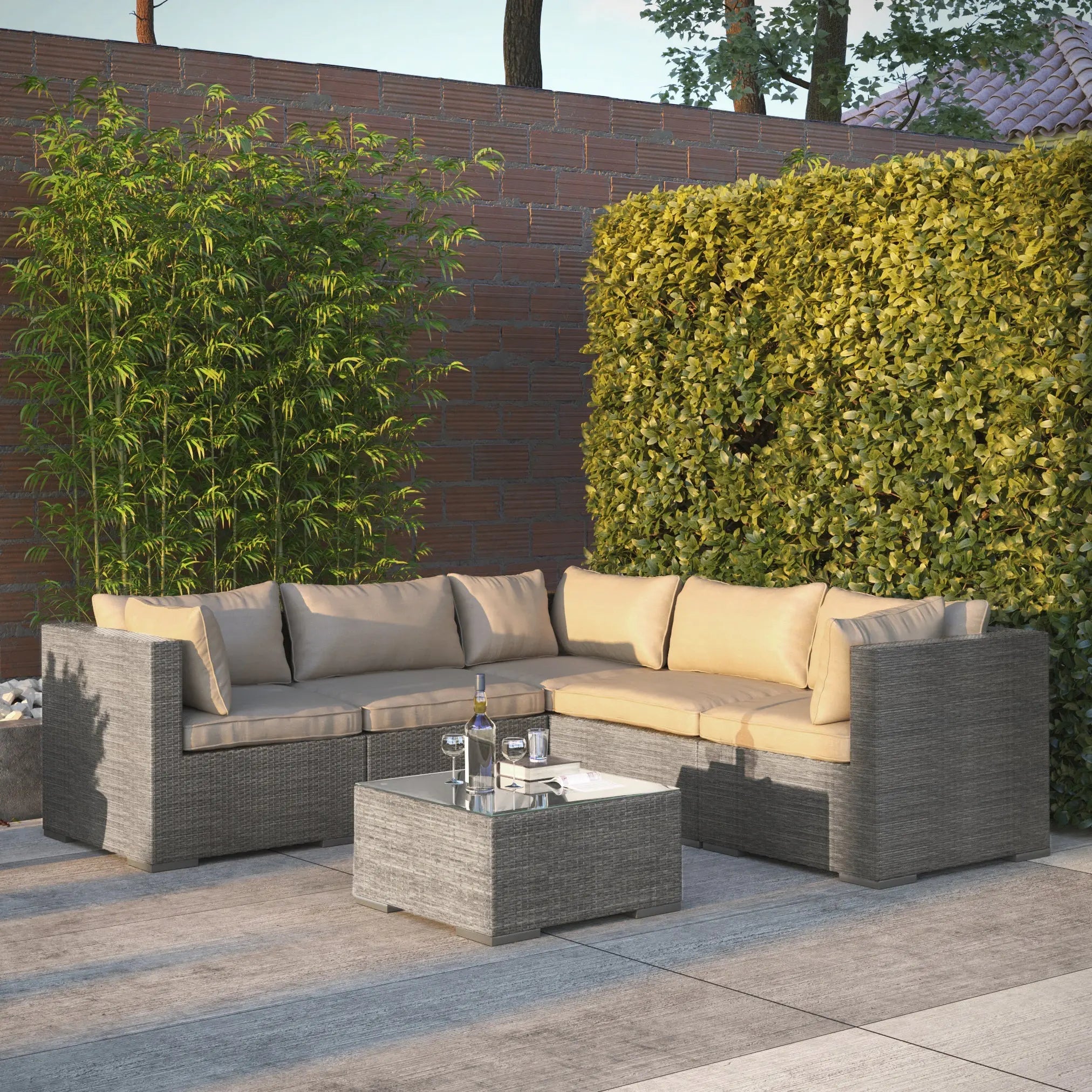 Sino Wicker Sofa Set