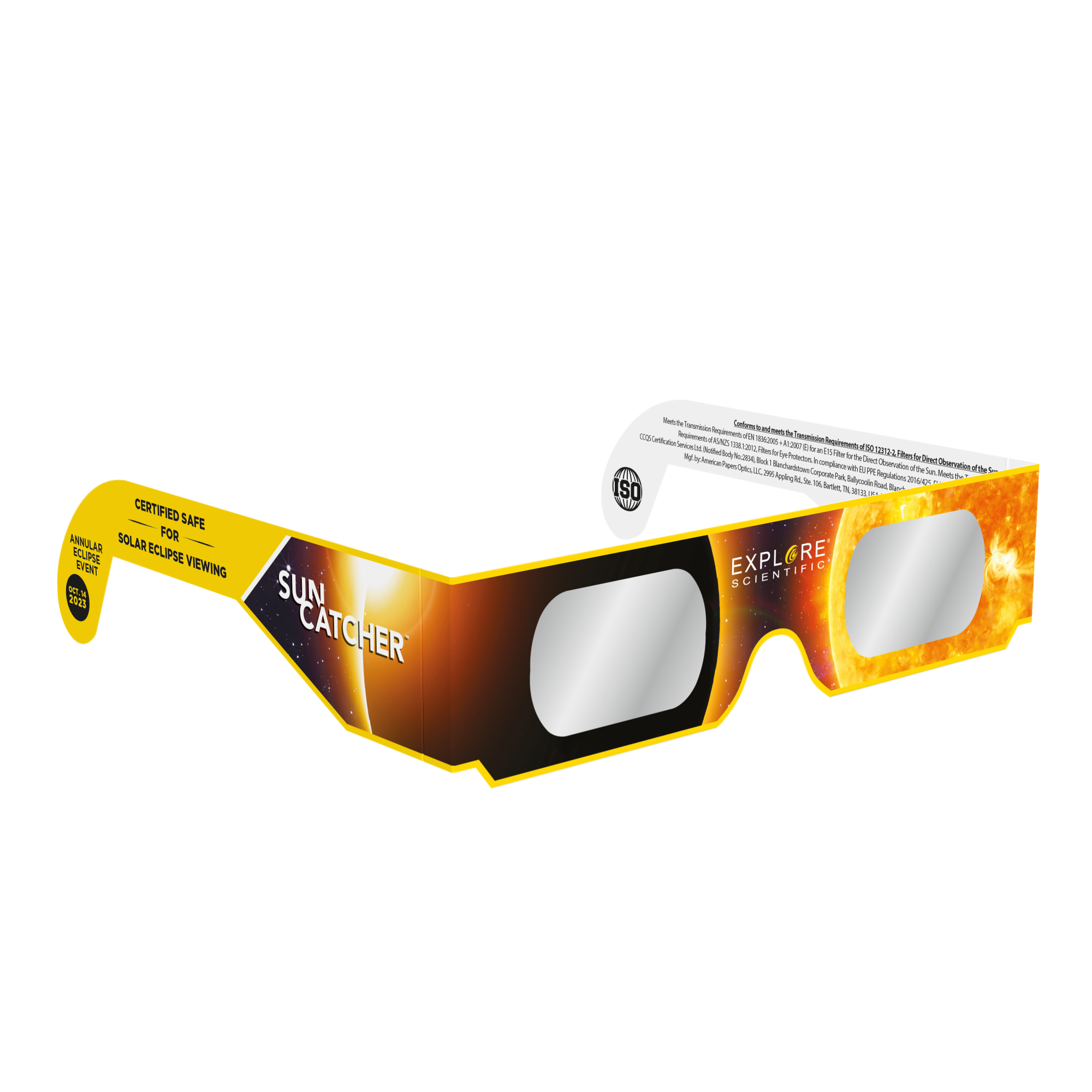 Sun Catcher Solar Eclipse Glasses (2,400-Pack Assortment & Counter Displays)