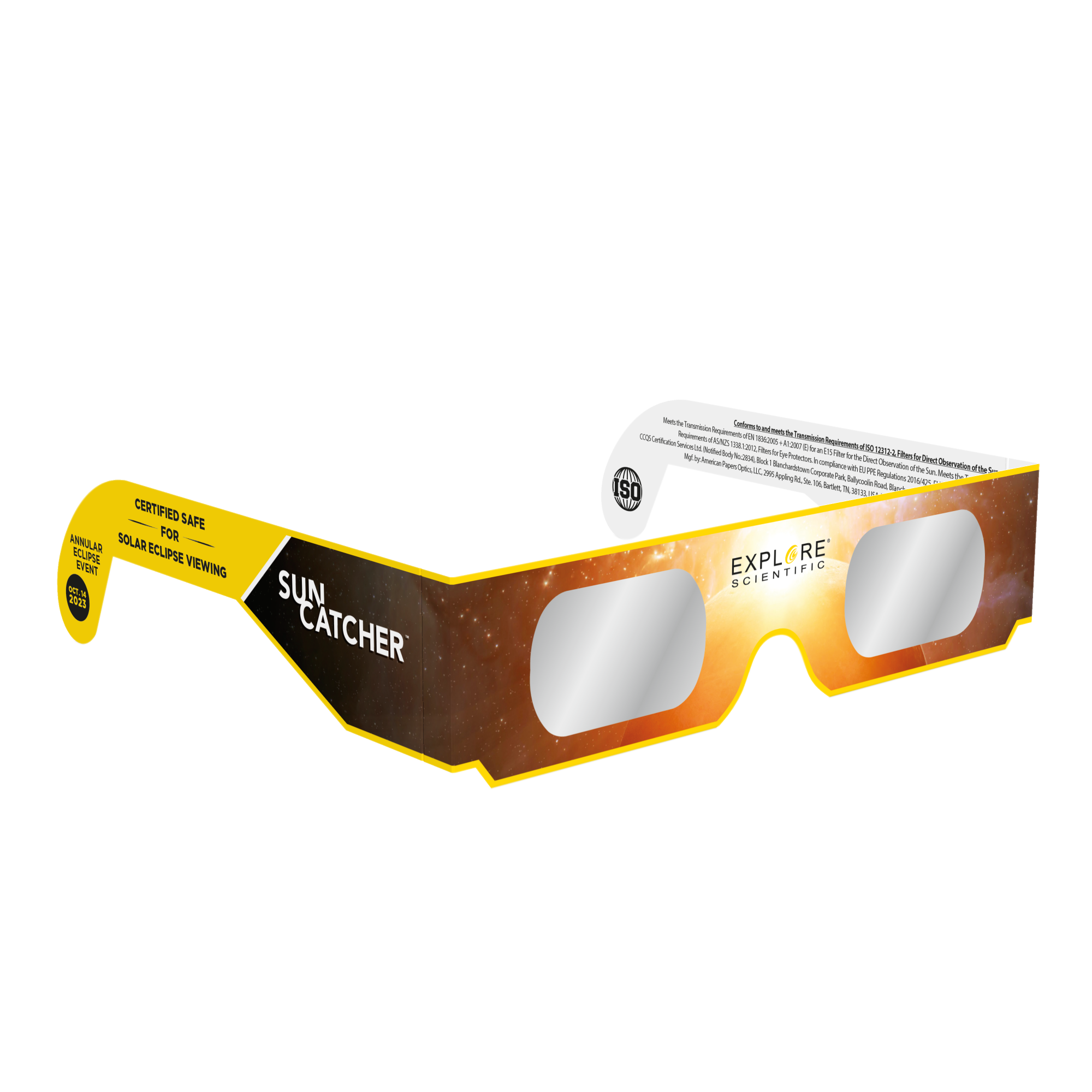 Sun Catcher Solar Eclipse Glasses (2,400-Pack Assortment & Counter Displays)