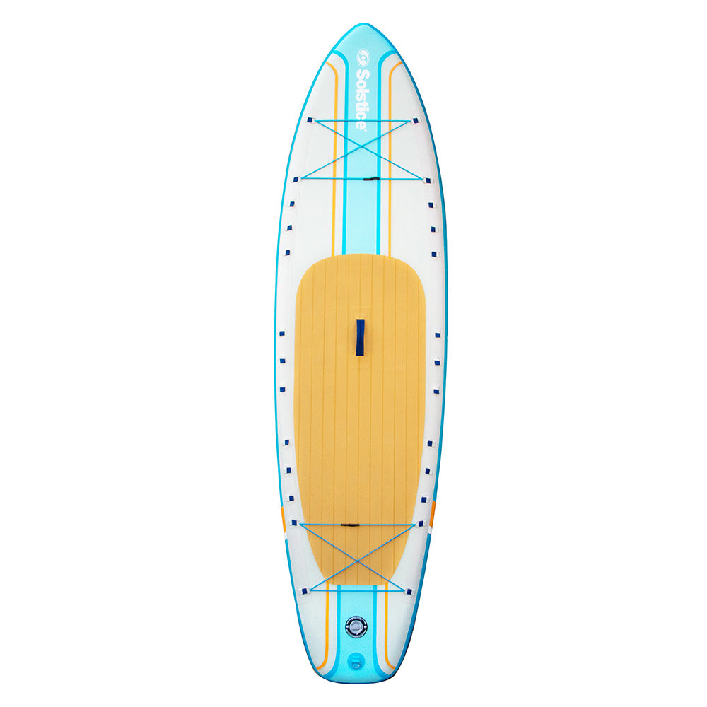 Solstice Watersports 106 Rambler Inflatable StandUp PaddleboardKayak 2In1 Kit wSeat  Convertible Paddle  Orange 36201