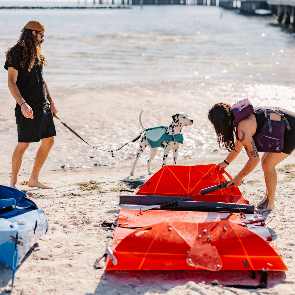 Summer Sale! Tucktec Pro Folding Kayak | Hard-Shell | 2-minute Set-up | Foldable, Portable Kayak - Energize Trek