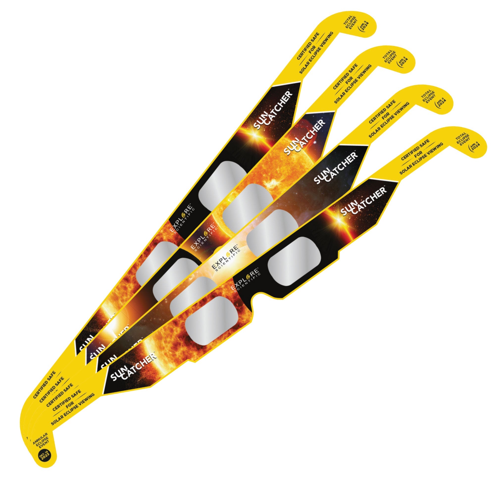 Sun Catcher Solar Eclipse Glasses (4-Pack Assortment) - Energize Trek