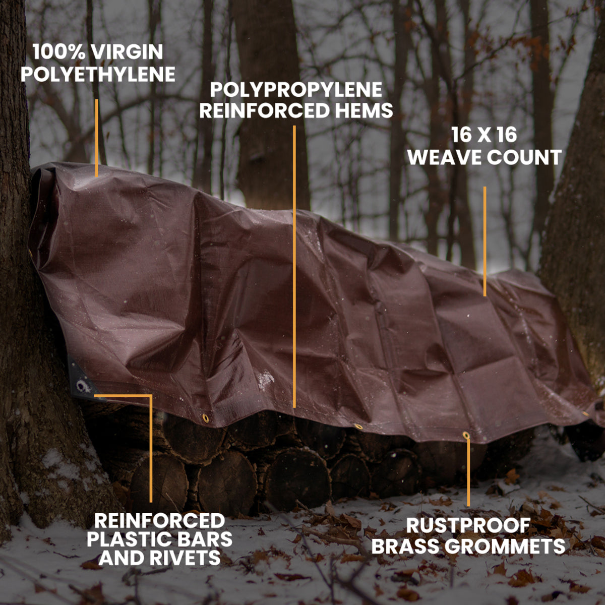 100' x 100' Super Heavy Duty Poly Tarp - Energize Trek