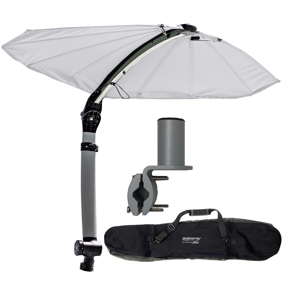 TACO ShadeFin Mini wWhite Fabric  Bag  Round Rail Mount Kit T10400016