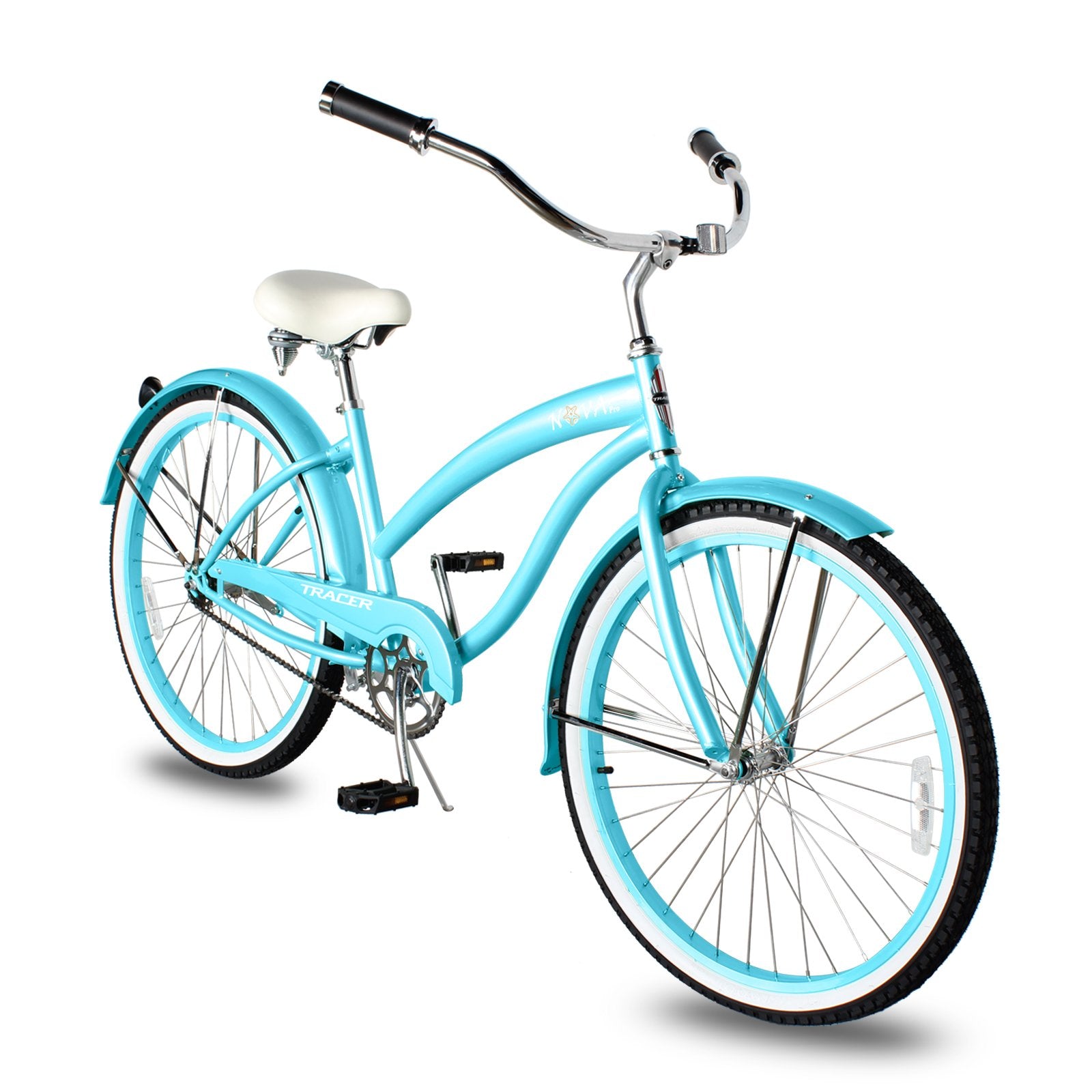 TRACER 26' Female Beach Cruiser Color: Black / Pink - Energize Trek
