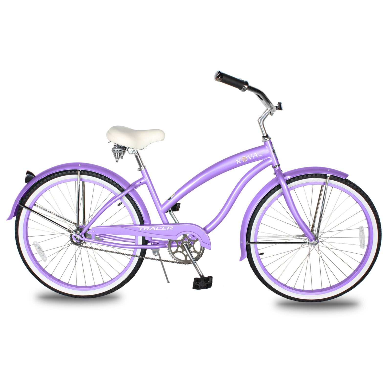 TRACER 26' Female Beach Cruiser Color: Black / Pink - Energize Trek
