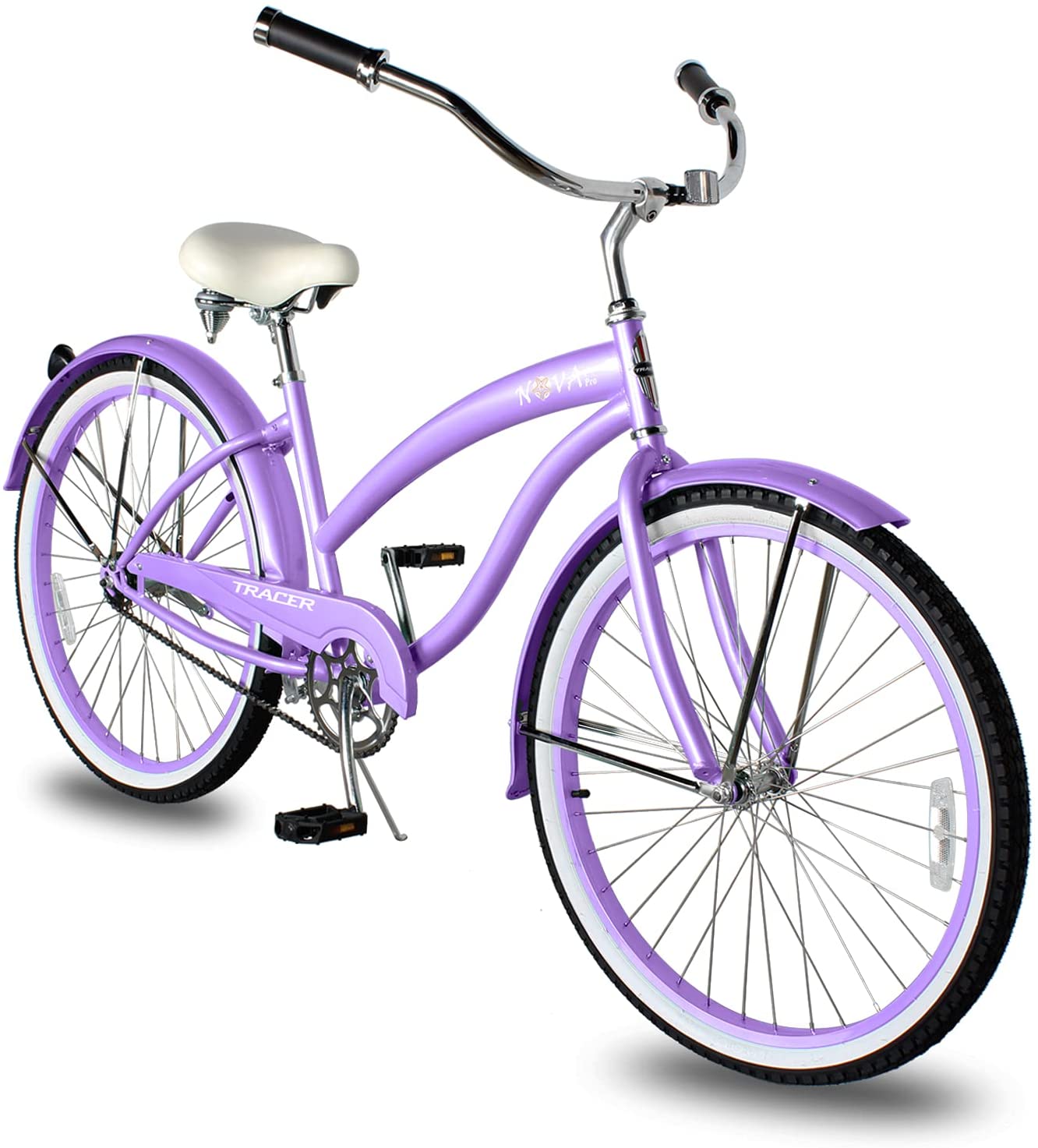 TRACER 26' Female Beach Cruiser Color: Black / Pink - Energize Trek