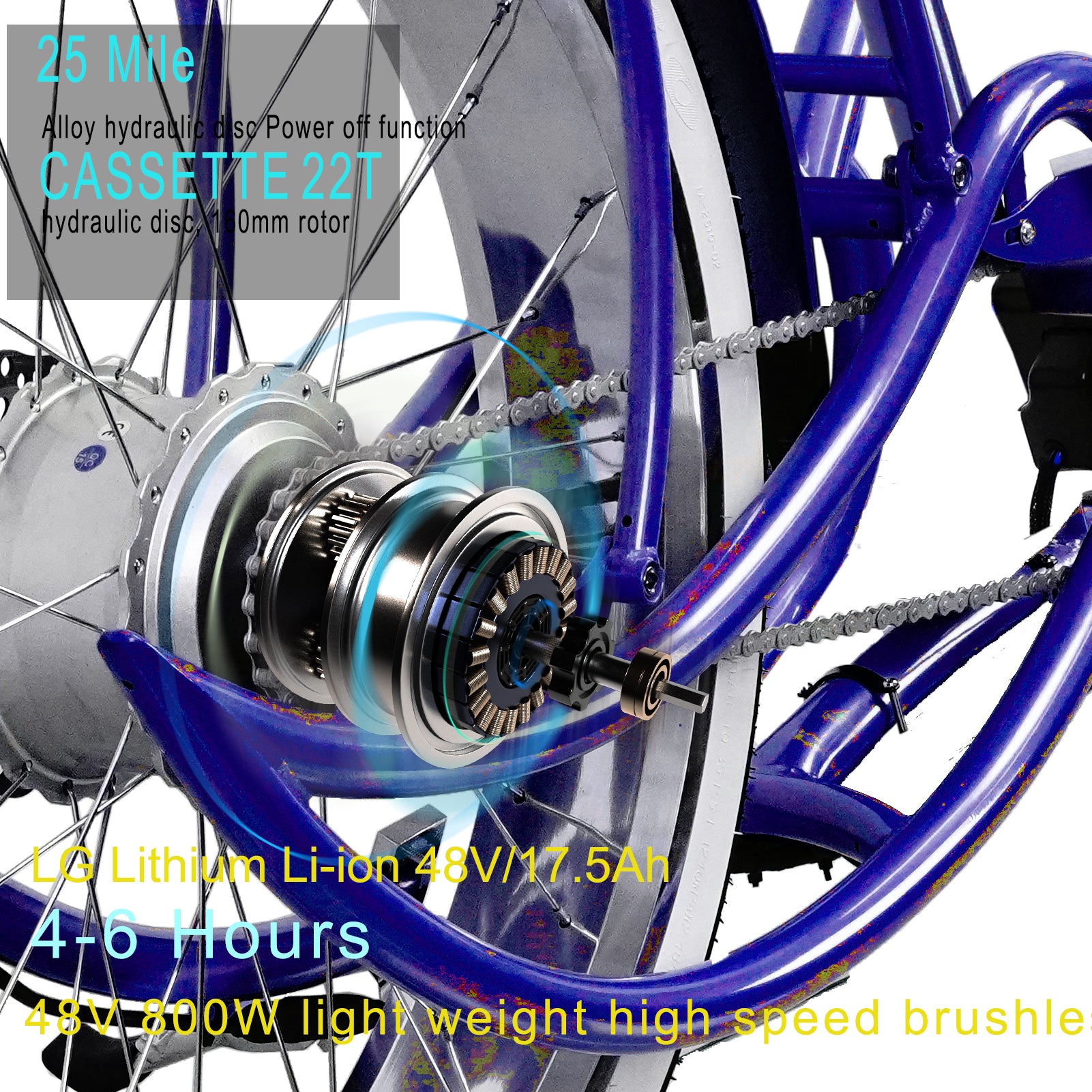 TRACER 26"Stretch E-BIKE 800W 48V - Energize Trek