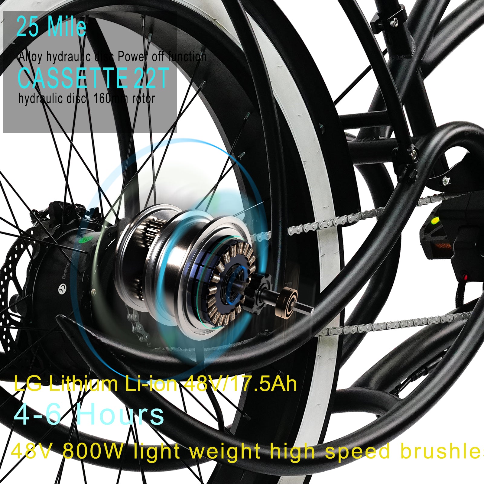 TRACER 26"Stretch E-BIKE 800W 48V - Energize Trek