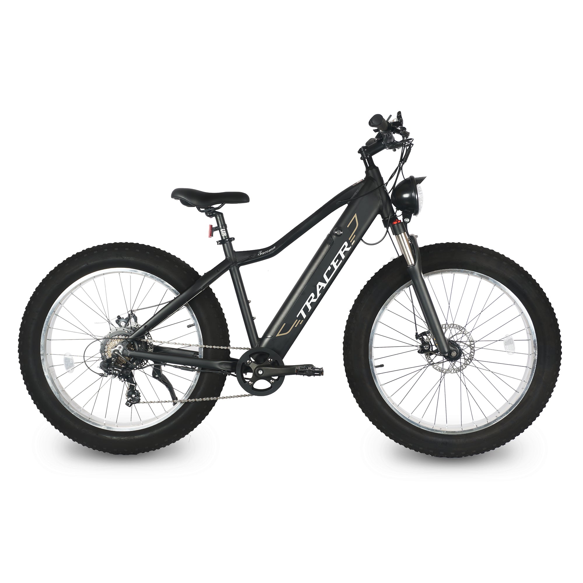 TRACER E Bike 26" Aluminum FAT Tire Bike, Size 18.5 with Shimano Tourney-7sp & Disc Brake F& R, Motor: 800W with/ Speed Sensor Battery 48V 11.6Ah - Energize Trek