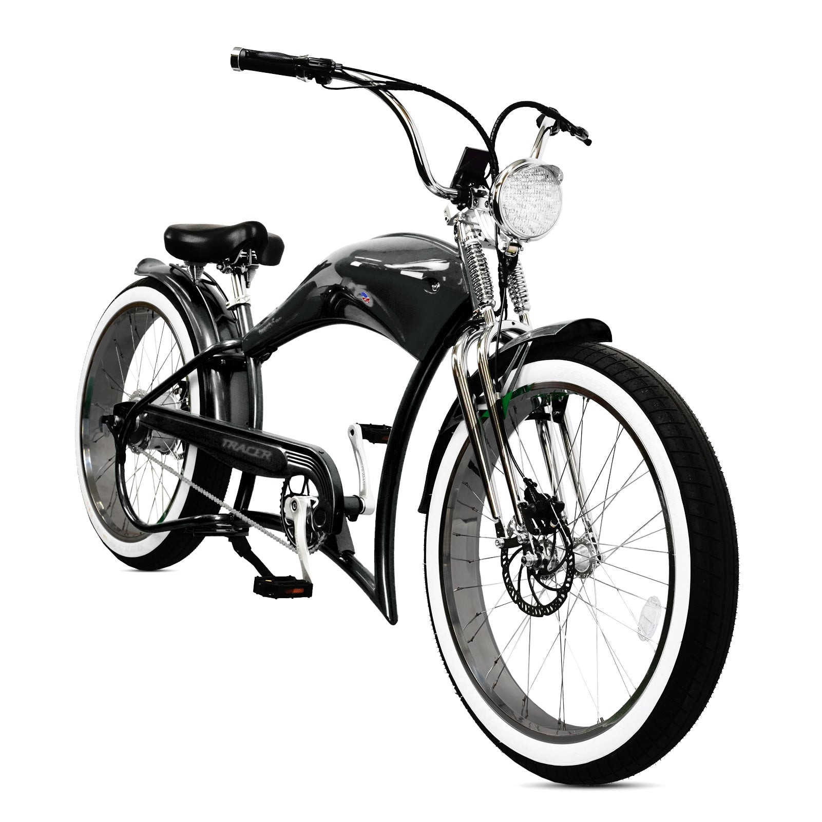 TRACER TWENTY 5 DS 26" Stretch E-BIKE 800W 48V Dual Spring Suspension Fork - Energize Trek