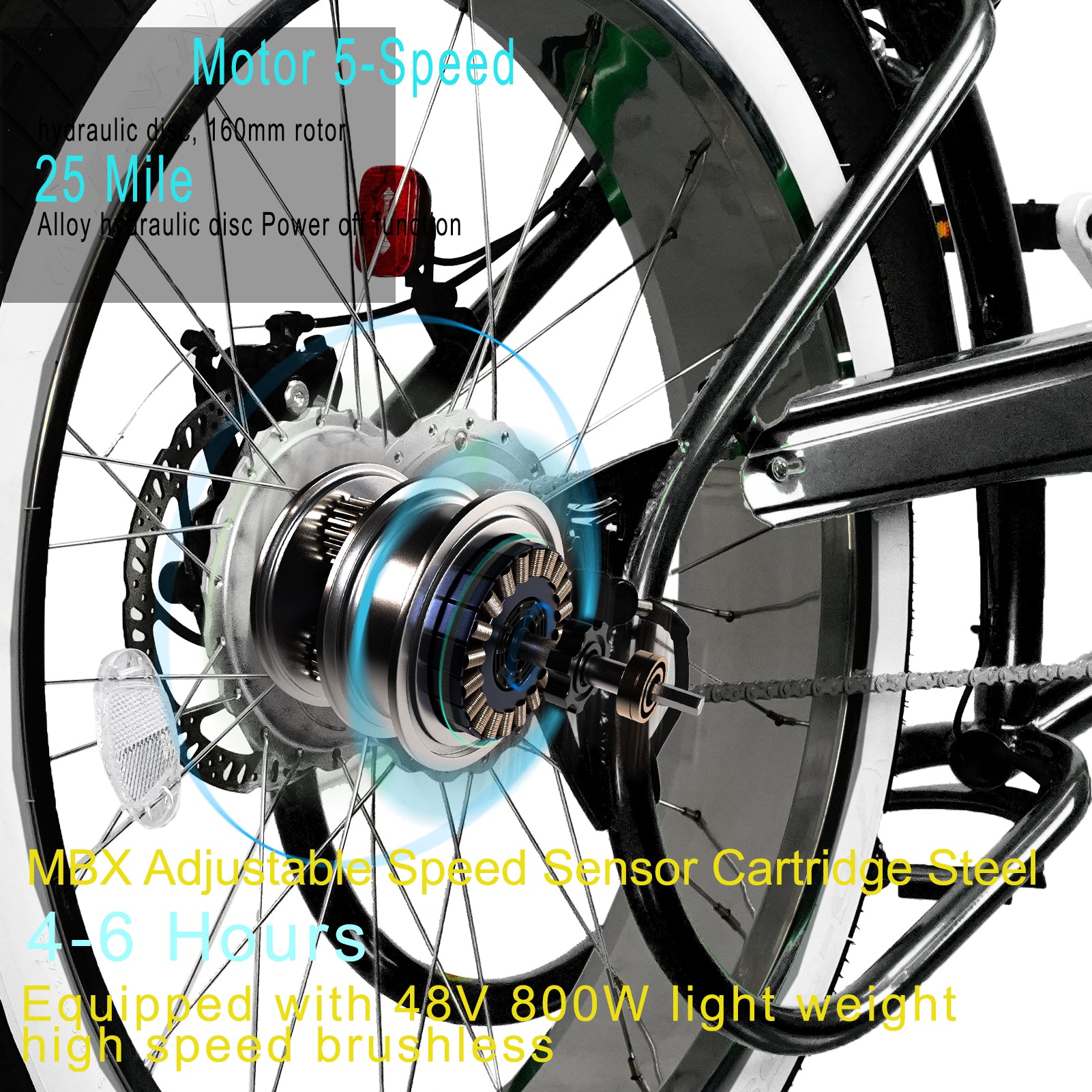 TRACER TWENTY 5 DS 26" Stretch E-BIKE 800W 48V Dual Spring Suspension Fork - Energize Trek