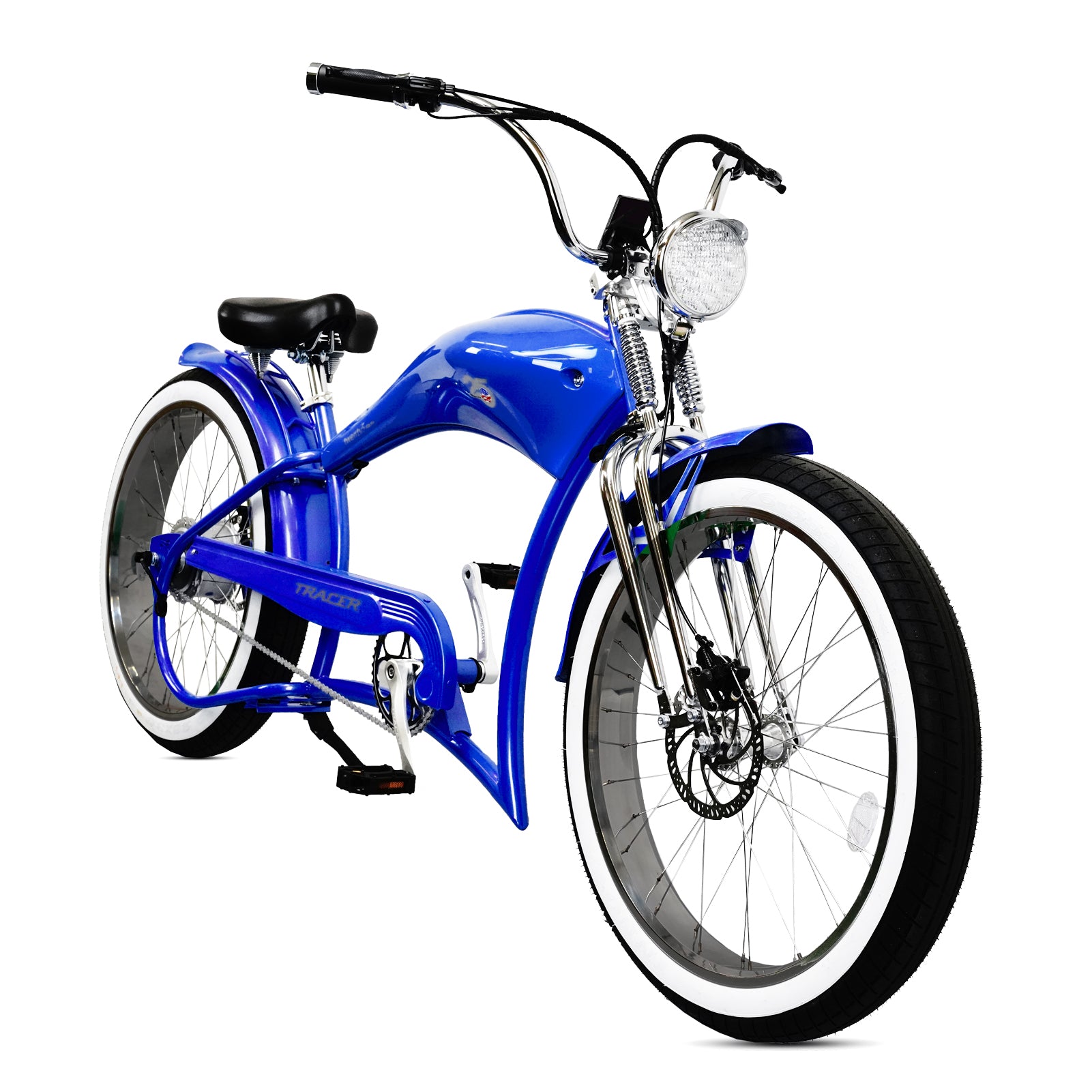 TRACER TWENTY 5 DS 26" Stretch E-BIKE 800W 48V Dual Spring Suspension Fork - Energize Trek