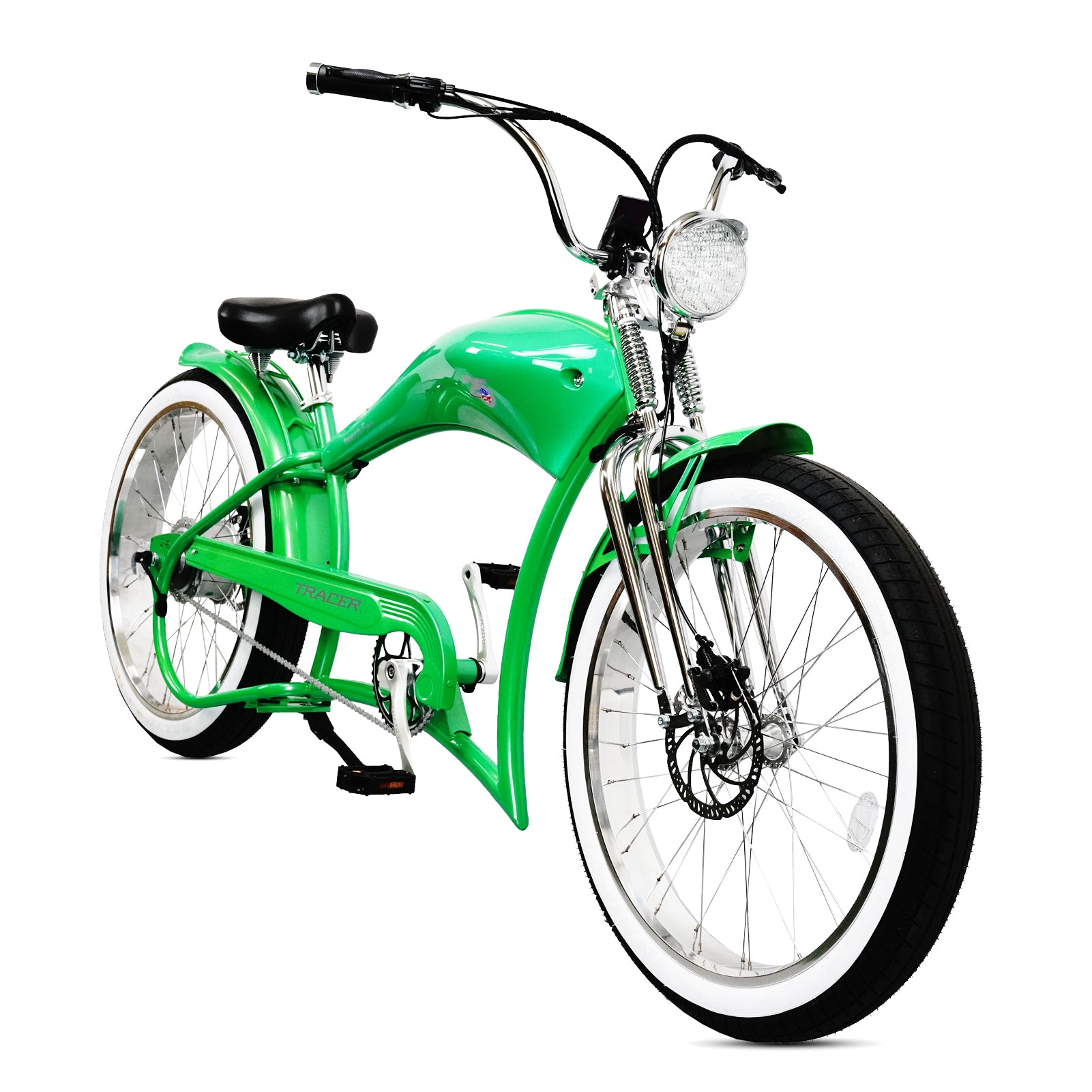 TRACER TWENTY 5 DS 26" Stretch E-BIKE 800W 48V Dual Spring Suspension Fork - Energize Trek