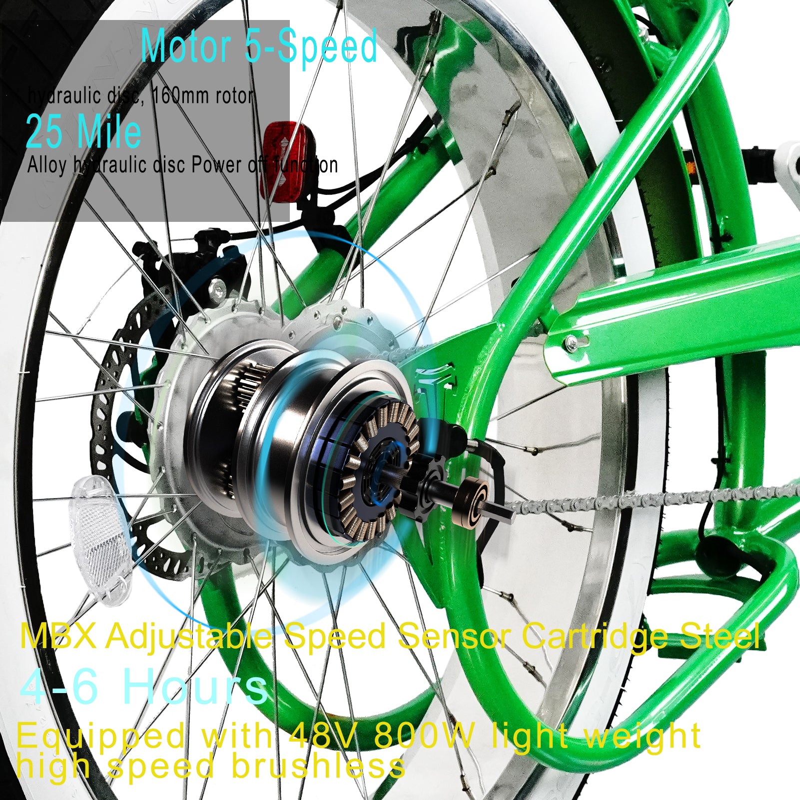 TRACER TWENTY 5 DS 26" Stretch E-BIKE 800W 48V Dual Spring Suspension Fork - Energize Trek