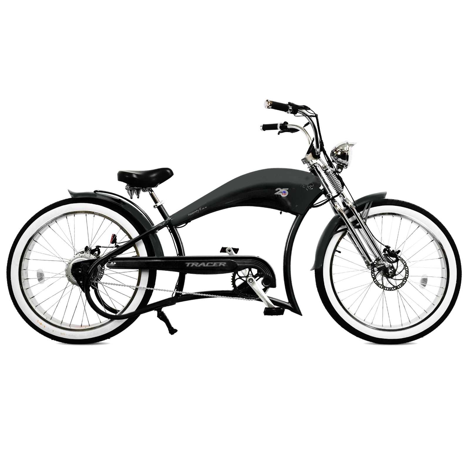 TRACER TWENTY 5 DS 26" Stretch E-BIKE 800W 48V Dual Spring Suspension Fork - Energize Trek