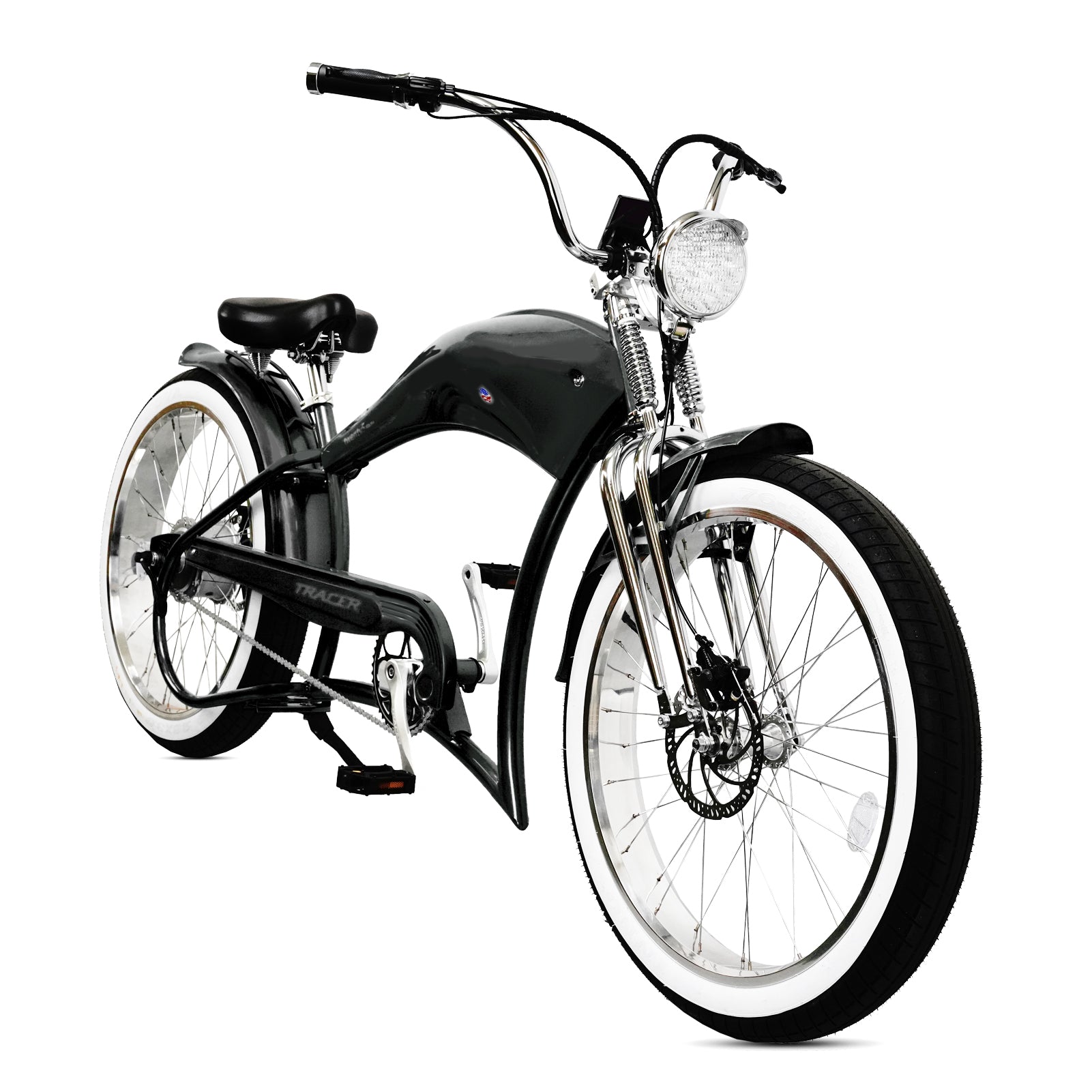 TRACER TWENTY 5 DS 26" Stretch E-BIKE 800W 48V Dual Spring Suspension Fork - Energize Trek