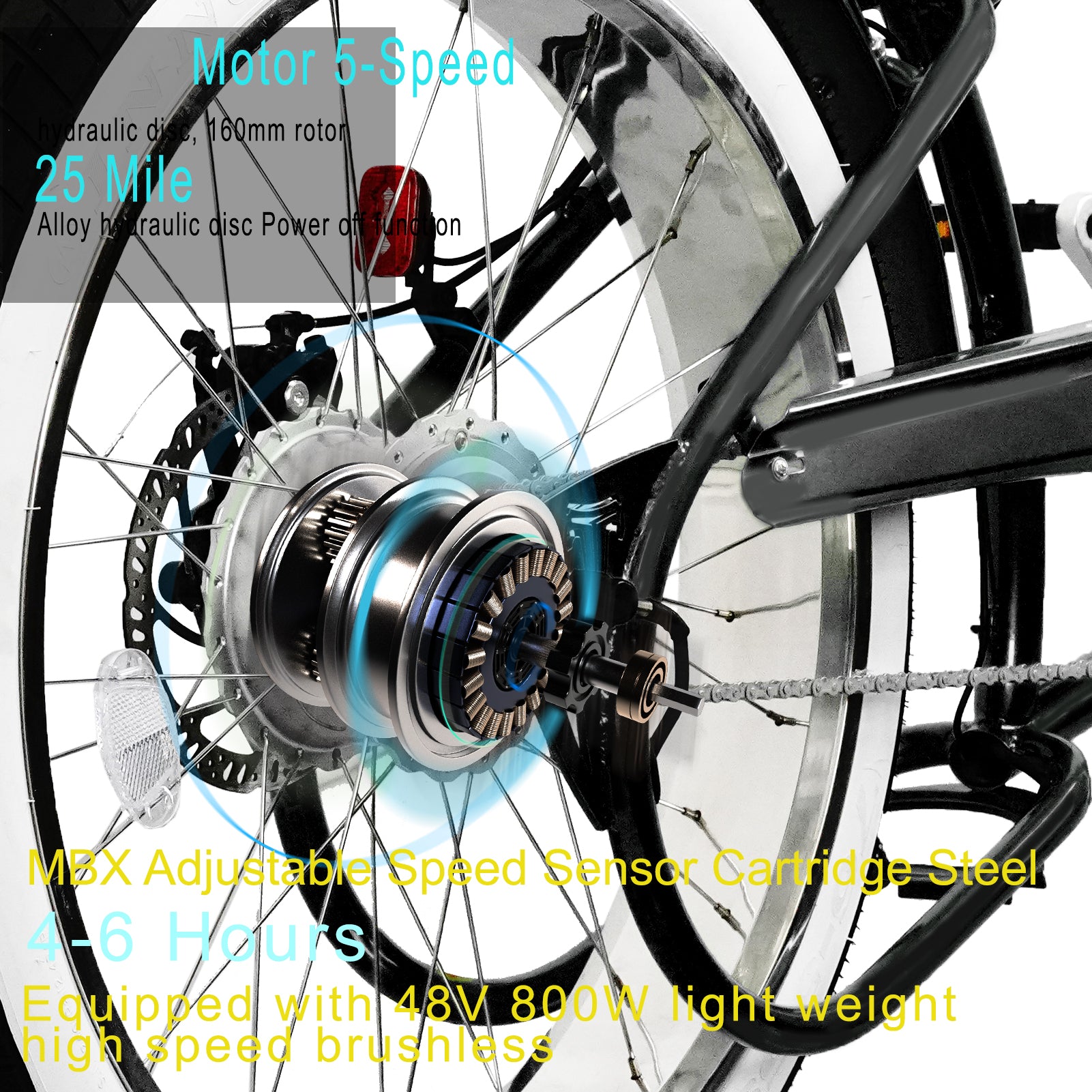 TRACER TWENTY 5 DS 26" Stretch E-BIKE 800W 48V Dual Spring Suspension Fork - Energize Trek