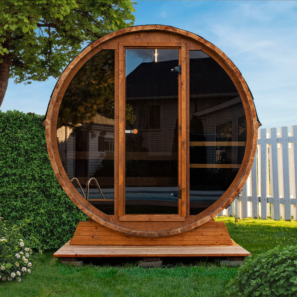 SAUNA EVOLUTION® Barrel Sauna Serenity Nature Air 3 - Energize Trek