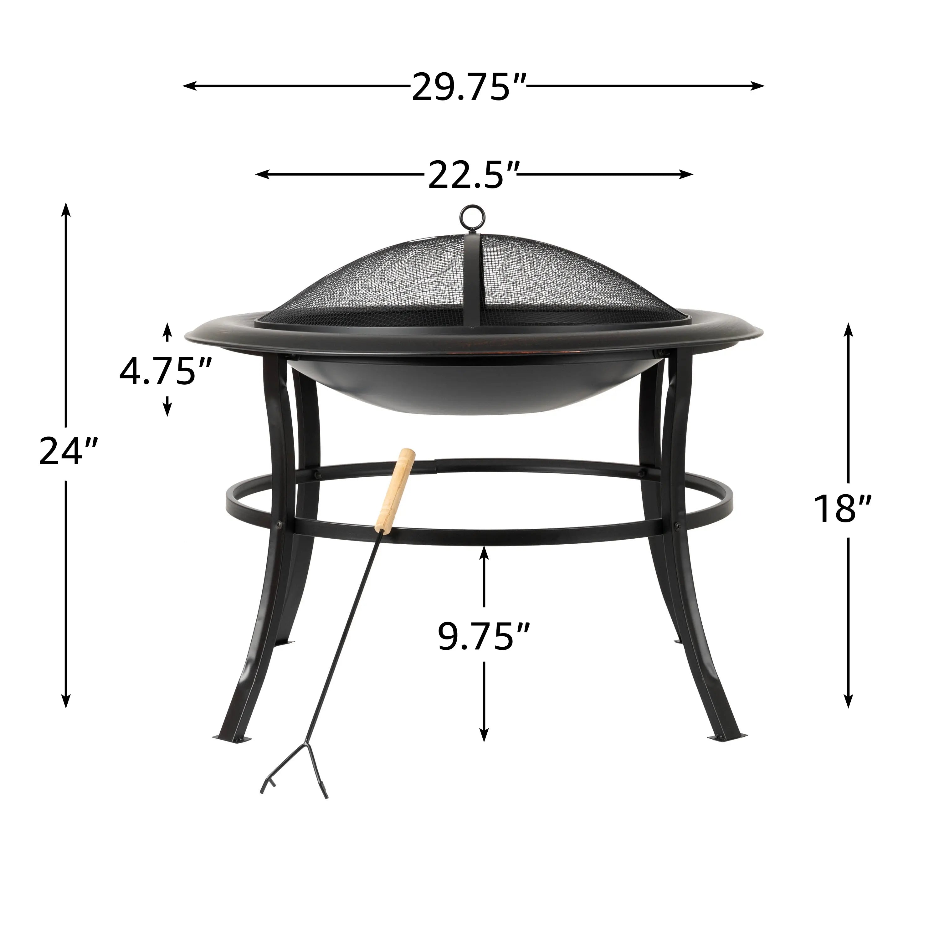 Tokia 30" Round Fire Pit - Energize Trek