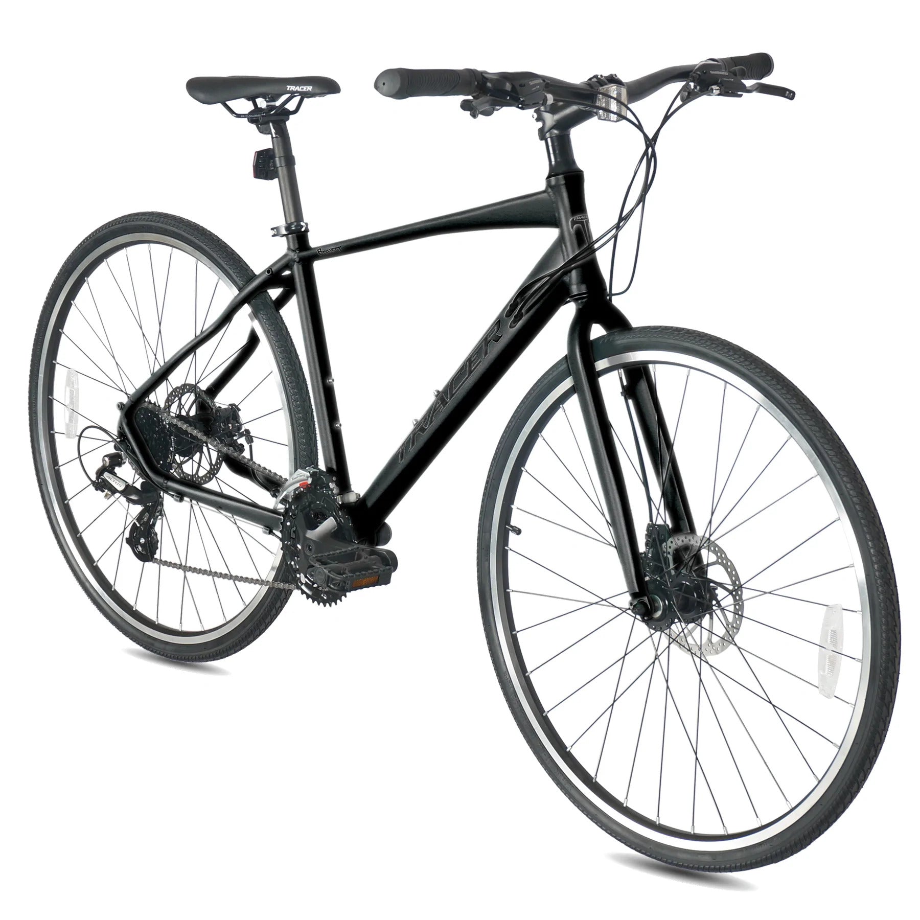 Tracer Bravery 700C Hybrid Bikes 24-Spees Alloy Frame-450mm Alloy Fork Disc Brake Shimano Altus RD-M310 8-Speed - Energize Trek