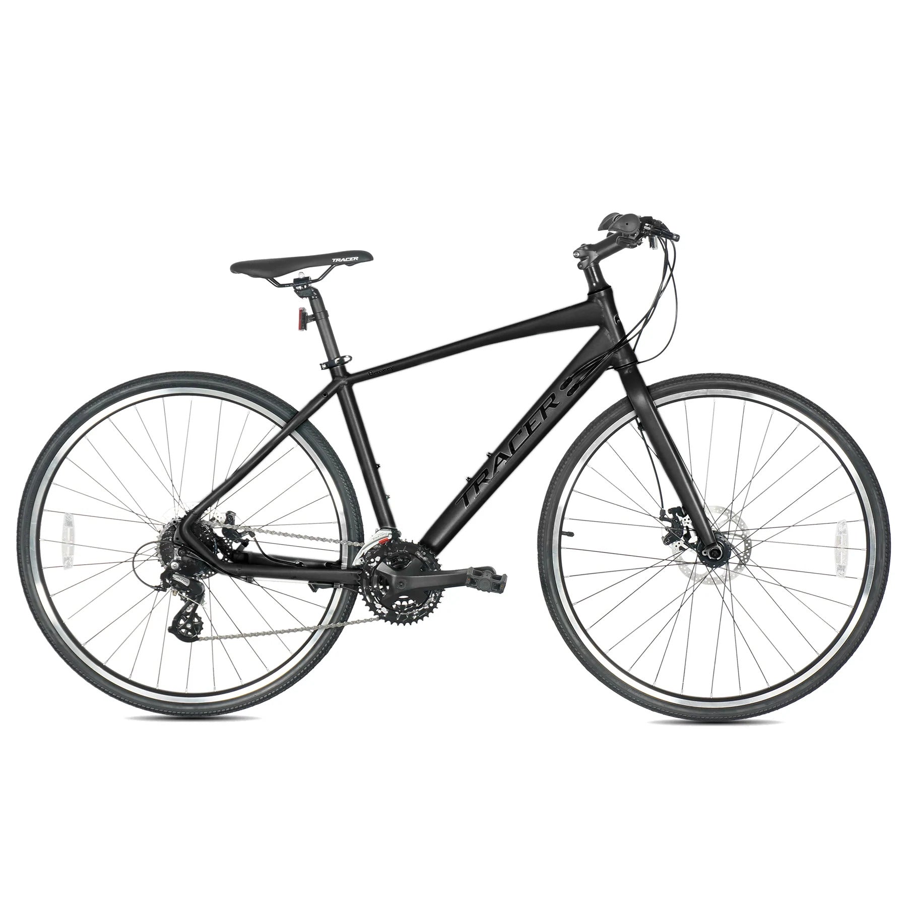 Tracer Bravery 700C Hybrid Bikes 24-Spees Alloy Frame-450mm Alloy Fork Disc Brake Shimano Altus RD-M310 8-Speed - Energize Trek