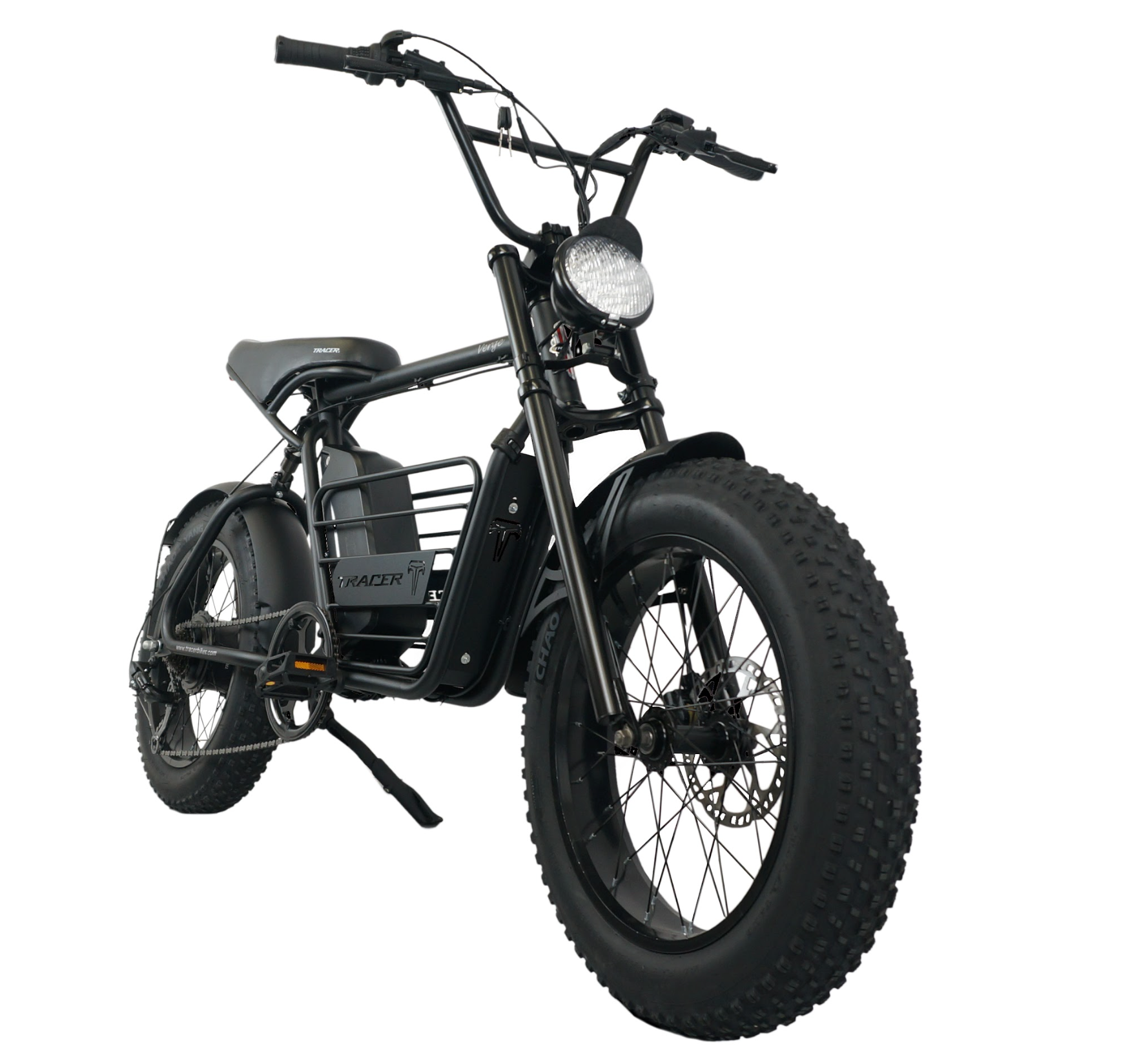 Tracer Verge 20" Motor Ebike Steel Frame, Triple Tree Fork, Hyduralic Brakes, BMX handlebar, Motor 800W, Samsung Lithium-ion Battery 48V/20Ah, 20x4.0 Knobby Black Wall Tires - Energize Trek