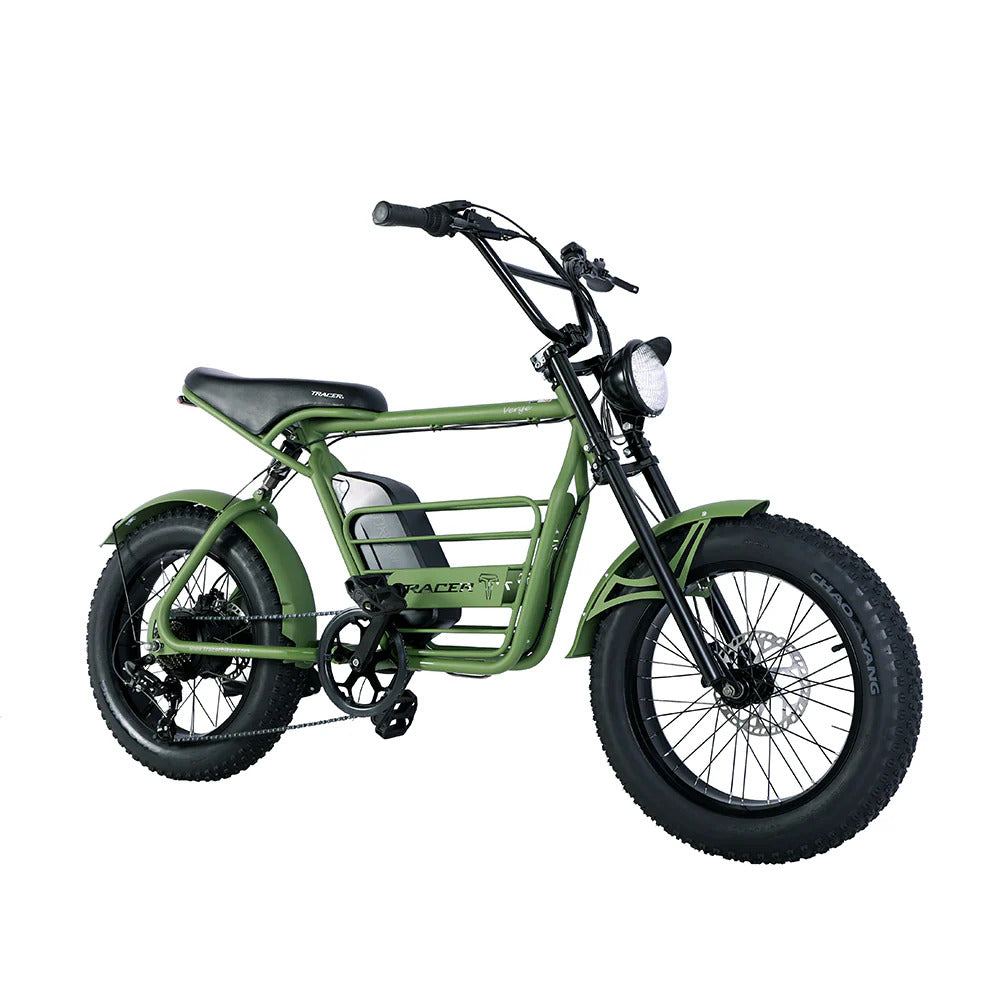 Tracer Verge 20" Motor Ebike Steel Frame, Triple Tree Fork, Hyduralic Brakes, BMX handlebar, Motor 800W, Samsung Lithium-ion Battery 48V/20Ah, 20x4.0 Knobby Black Wall Tires - Energize Trek