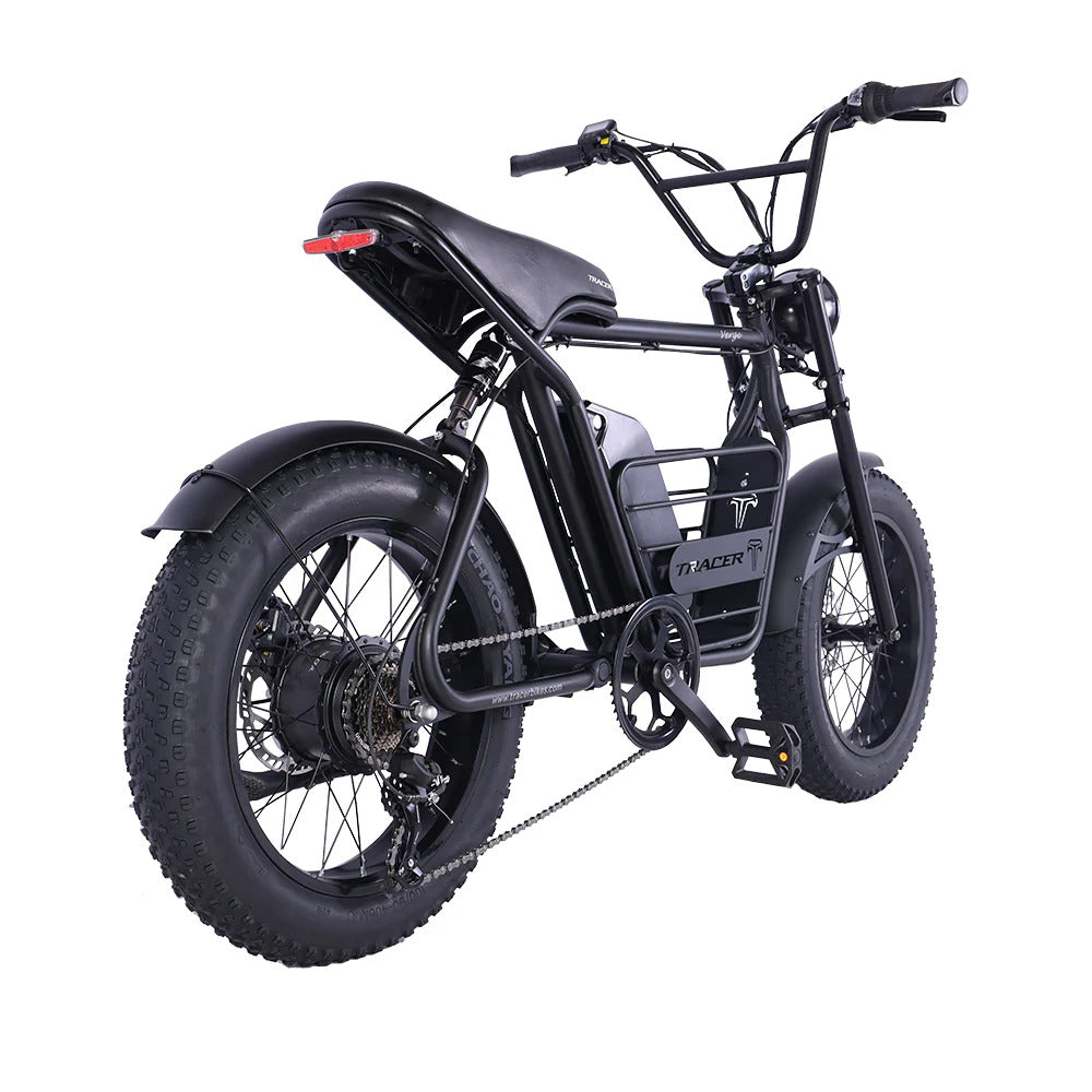 Tracer Verge 20" Motor Ebike Steel Frame, Triple Tree Fork, Hyduralic Brakes, BMX handlebar, Motor 800W, Samsung Lithium-ion Battery 48V/20Ah, 20x4.0 Knobby Black Wall Tires - Energize Trek