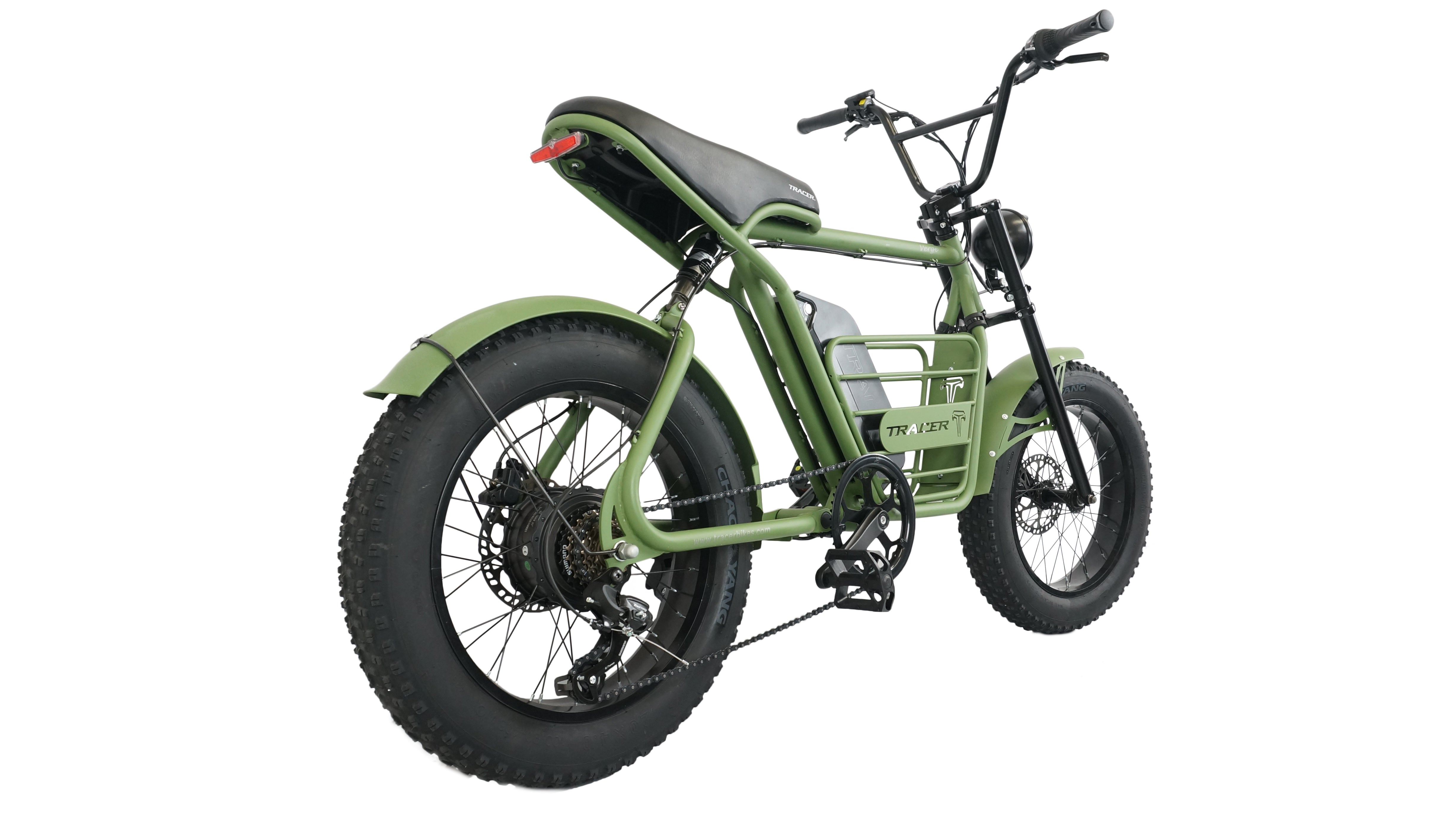 Tracer Verge 20" Motor Ebike Steel Frame, Triple Tree Fork, Hyduralic Brakes, BMX handlebar, Motor 800W, Samsung Lithium-ion Battery 48V/20Ah, 20x4.0 Knobby Black Wall Tires - Energize Trek